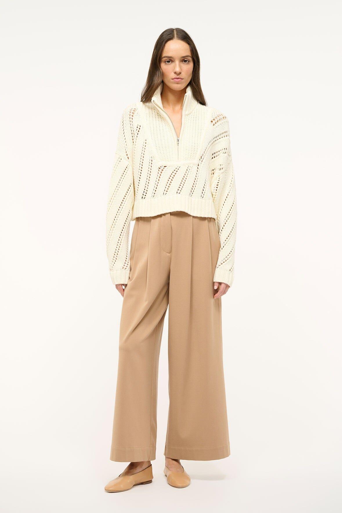 CROPPED HAMPTON SWEATER | IVORY Product Image