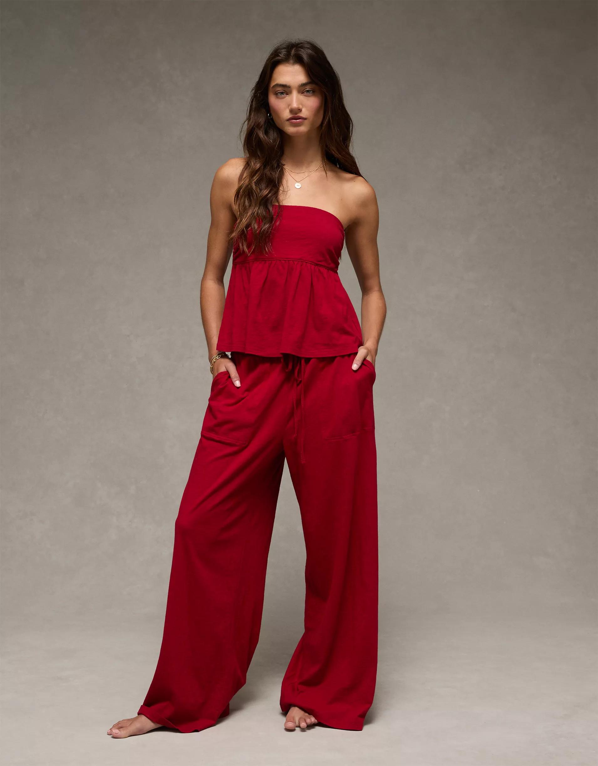 AE Sunchaser Knit Babydoll Tube Top Product Image