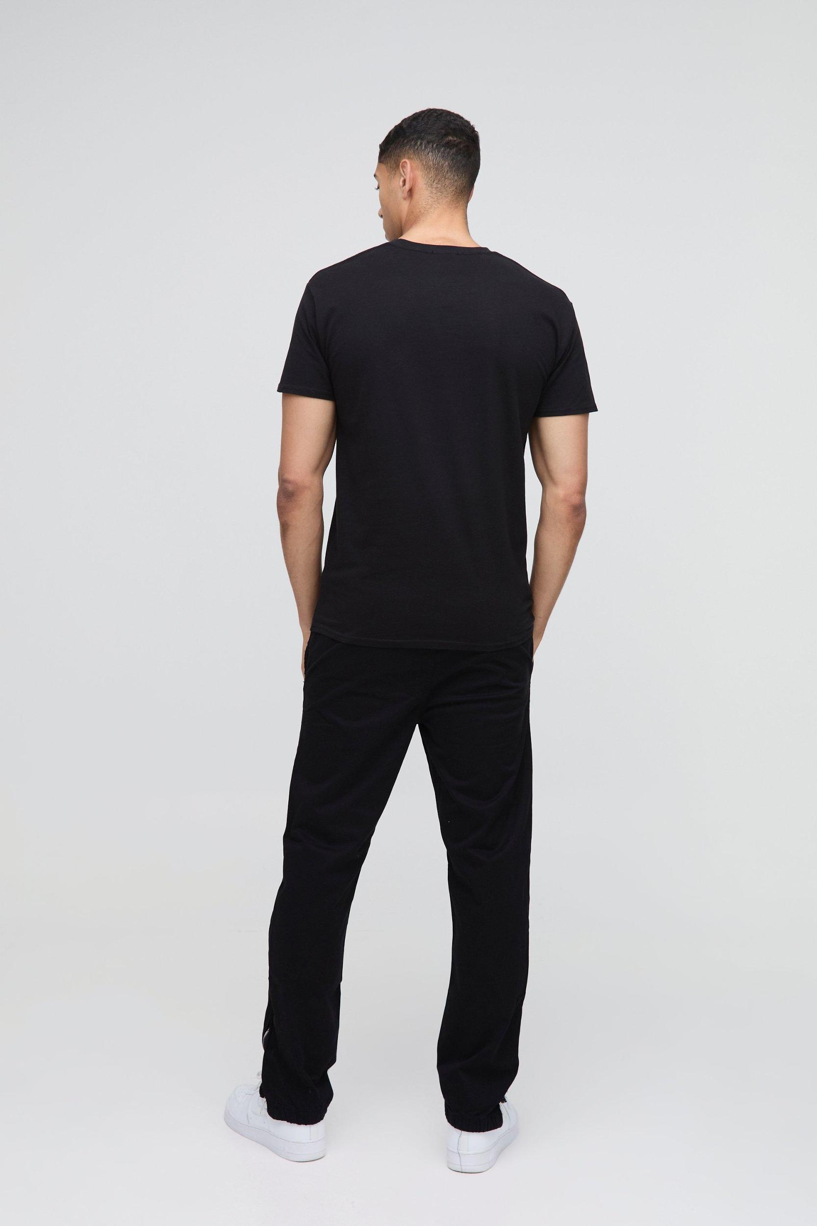 Regular Broken Heart Rhinestone Graphic T-Shirt | boohooMAN USA Product Image