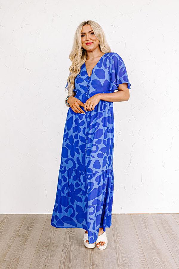 Sailboat Soiree Maxi in Royal Blue Product Image