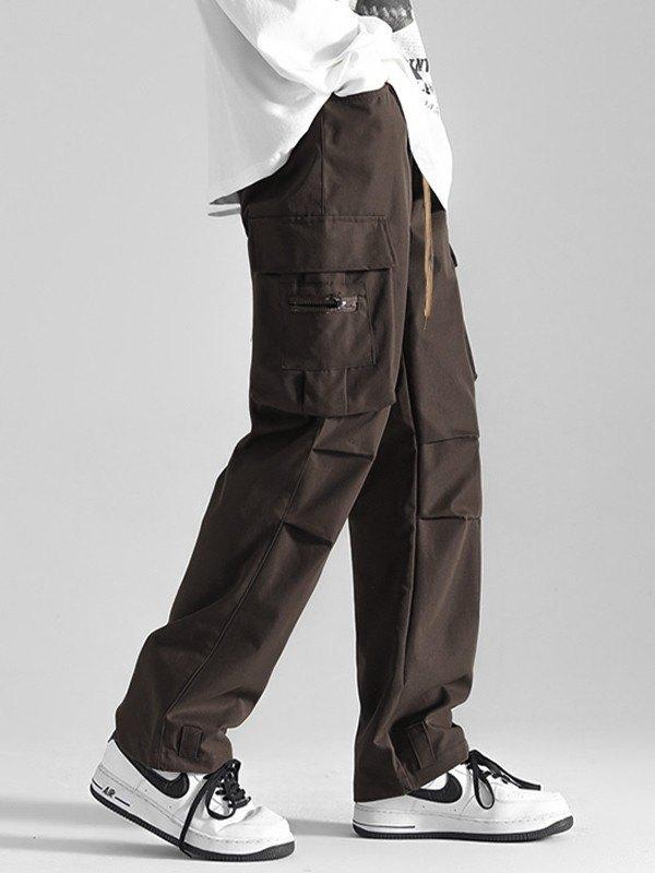 Men's Ruched Vintage Straight Cargo Pants Product Image