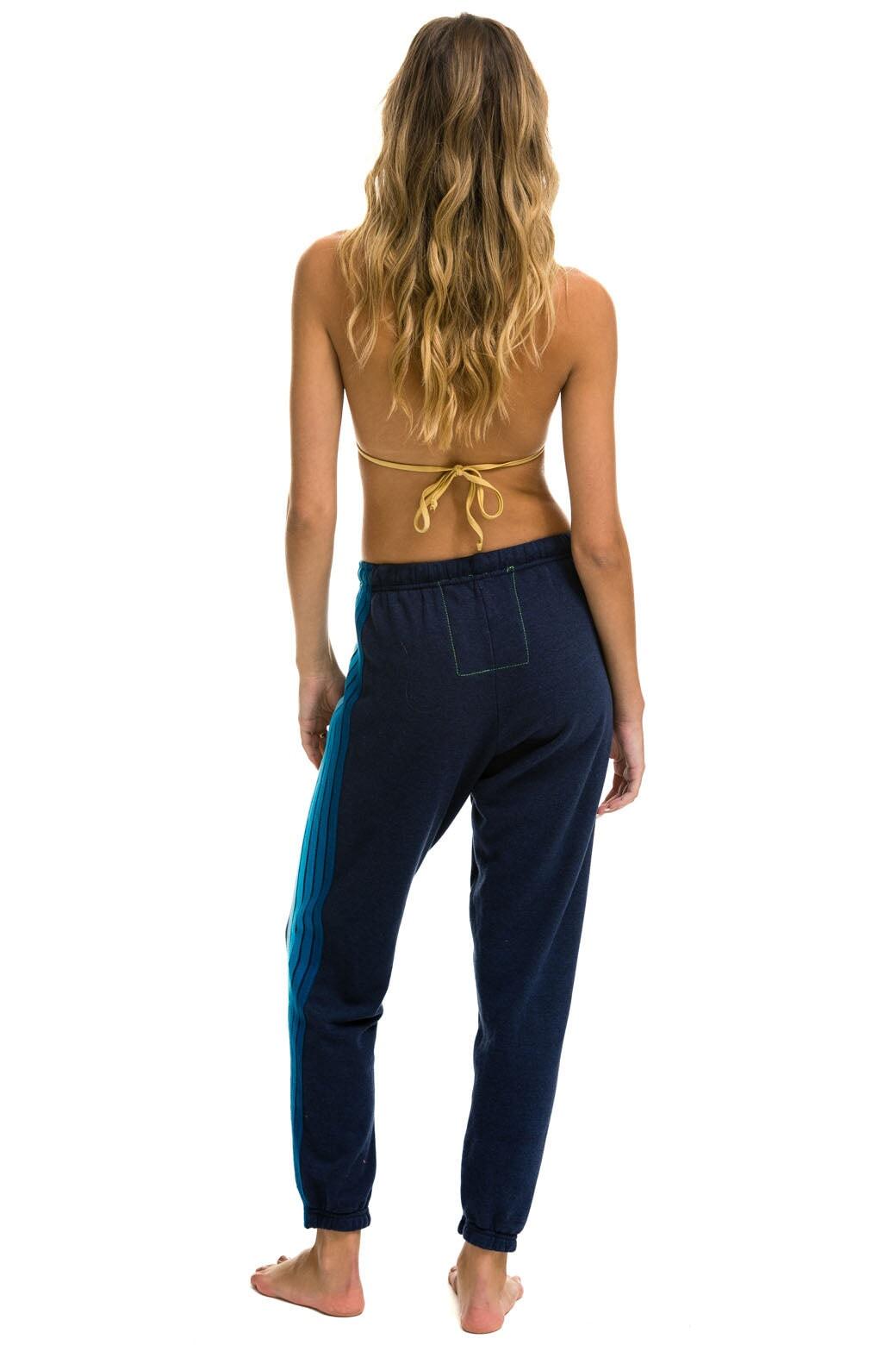 5 STRIPE SWEATPANTS - NAVY // BLUE Female Product Image