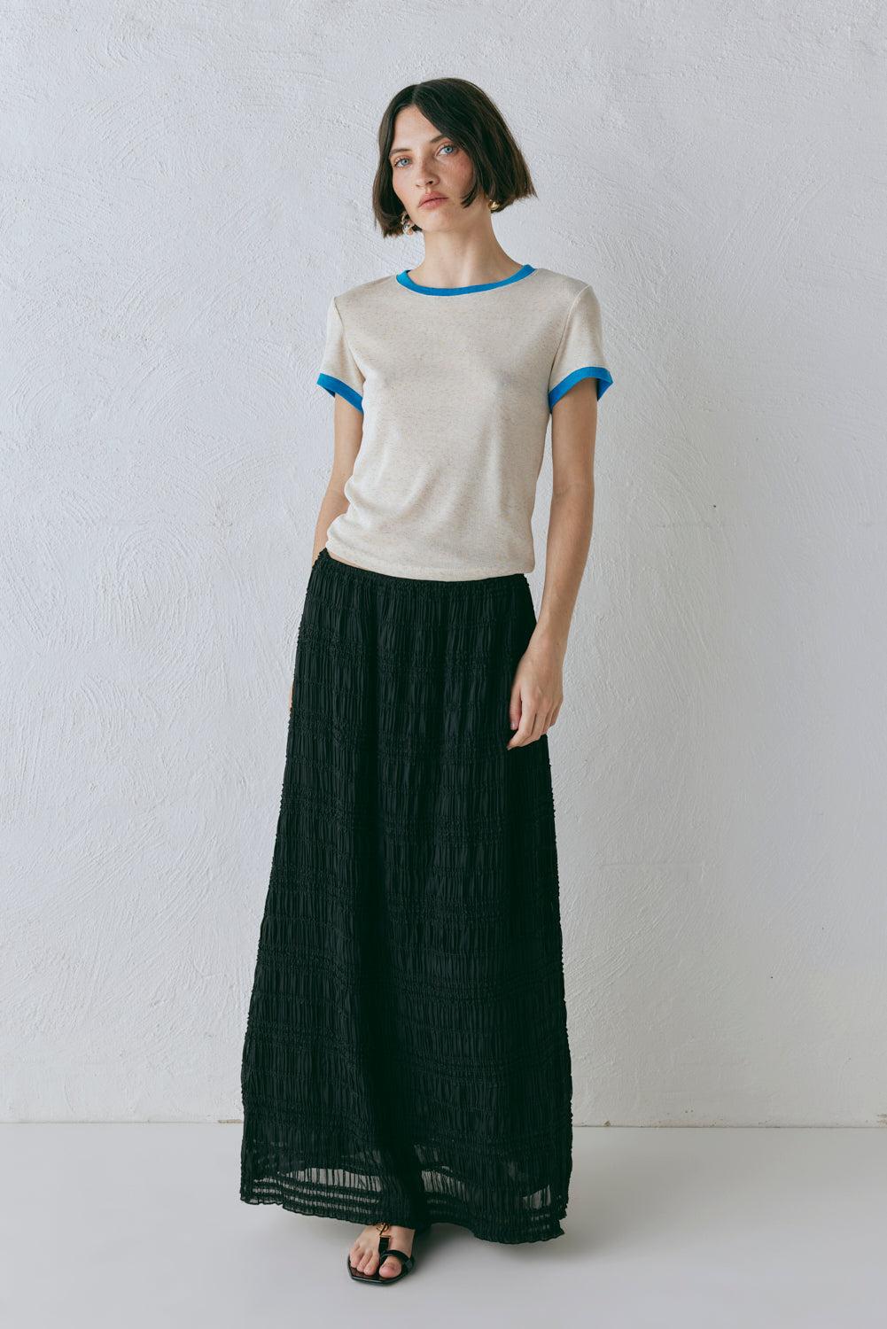 Mia Midi Skirt Black Product Image