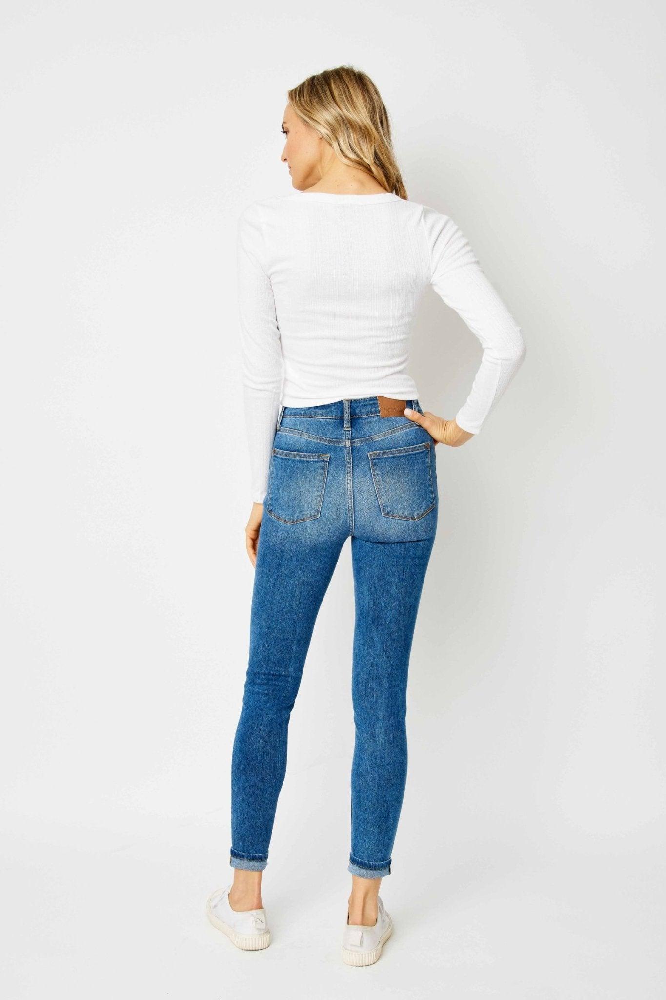Kaylie Cuffed Skinny Jeans *FS Product Image