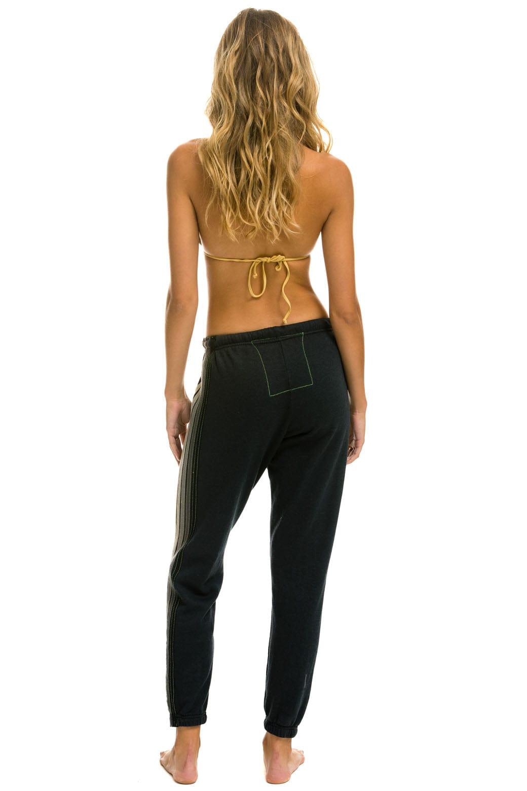 5 STRIPE SWEATPANTS - CHARCOAL // GREY Female Product Image