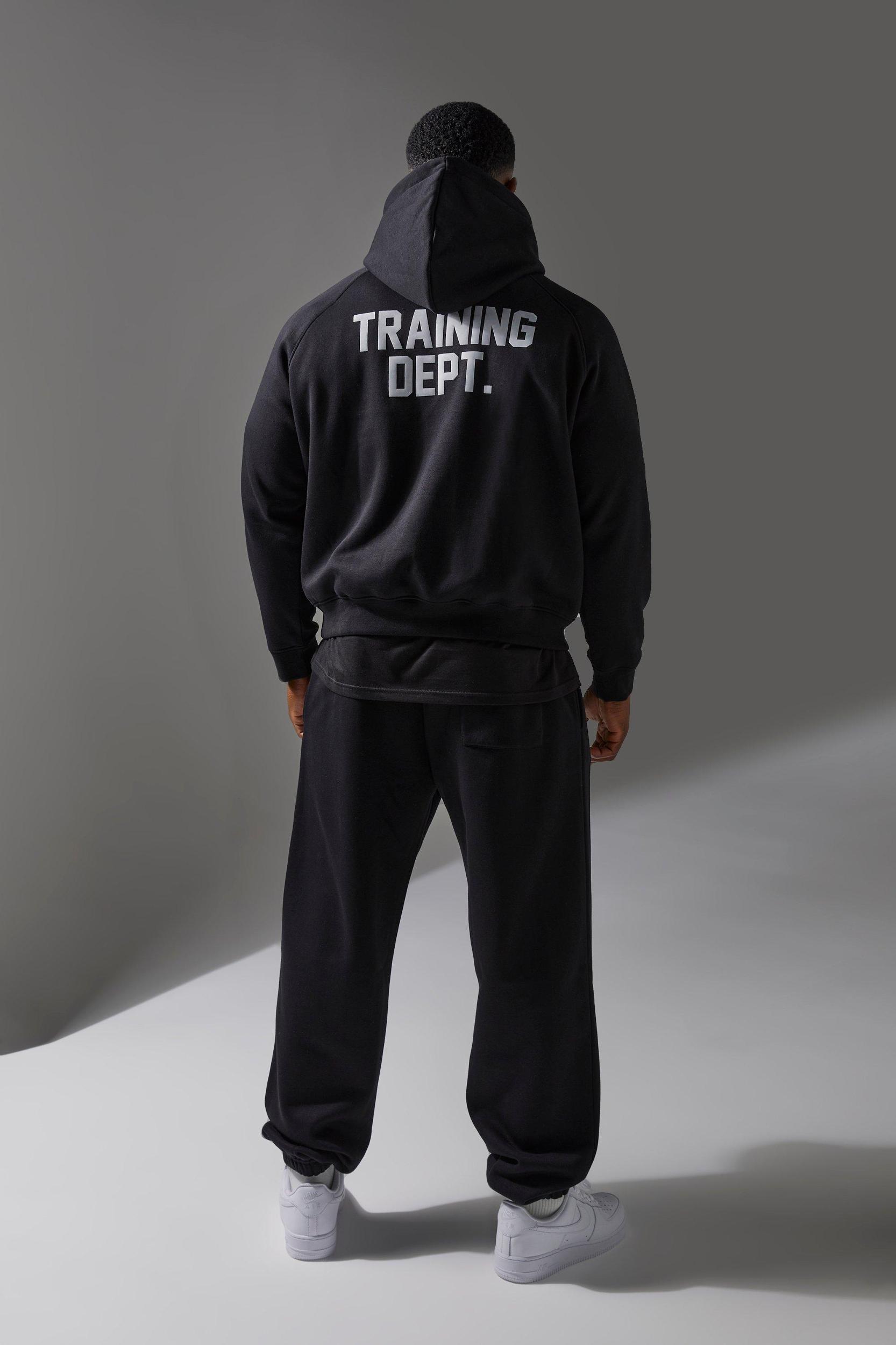 Training Dept Boxy Hoodie | boohooMAN USA Product Image