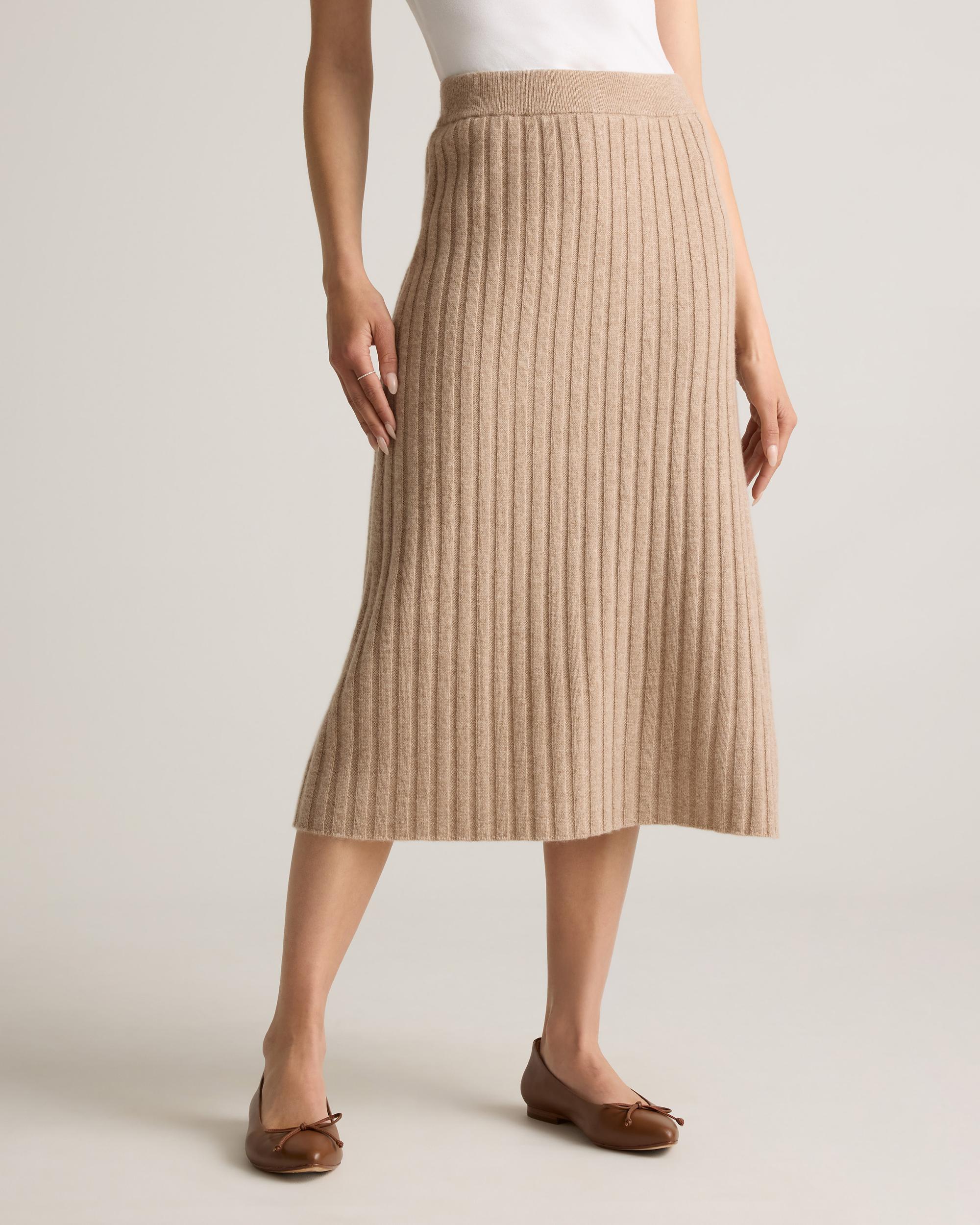 Quince | Women's Mongolian Cashmere Midi Skirt Product Image
