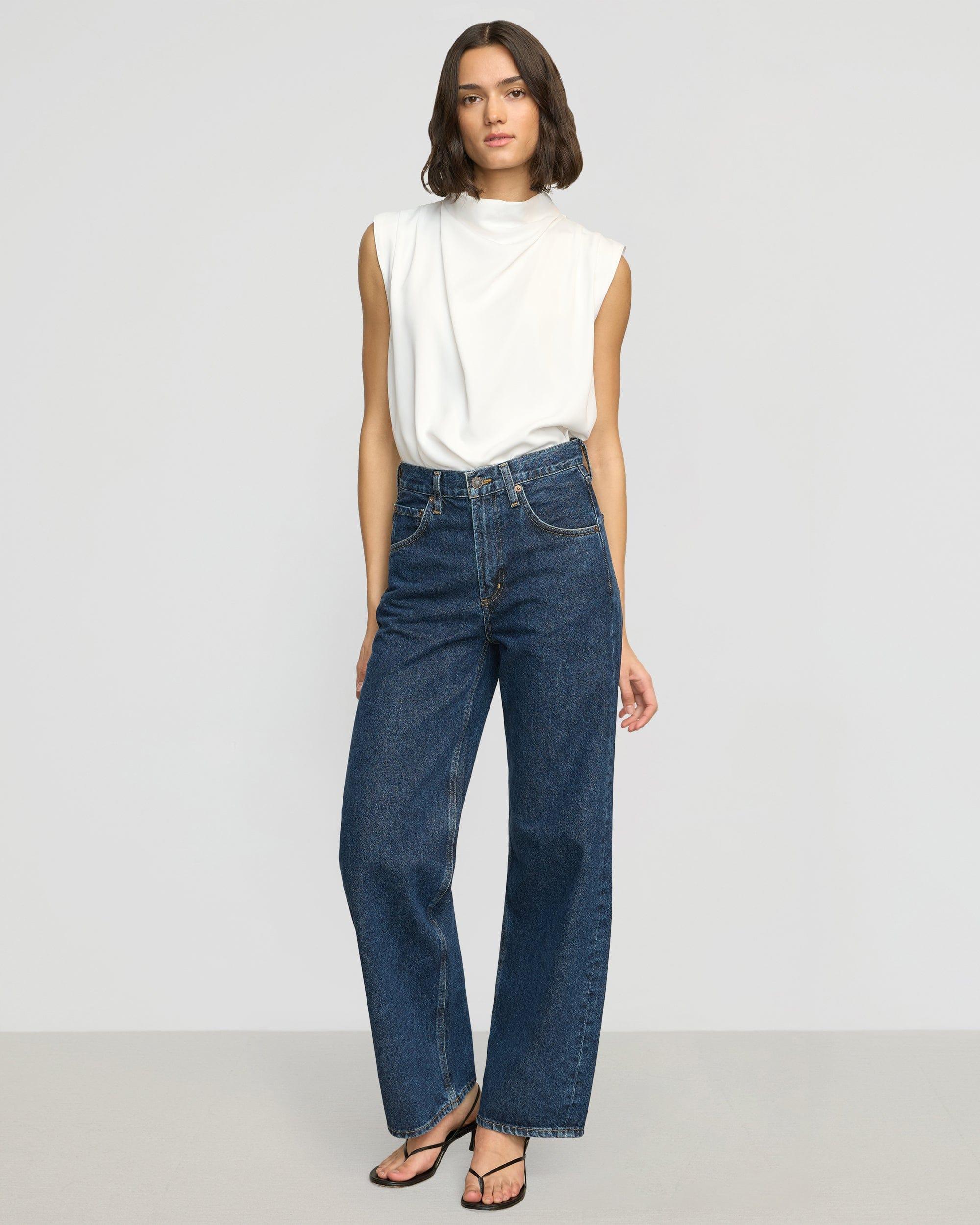 Allegra Gathered-Neck Sleeveless Blouse Product Image