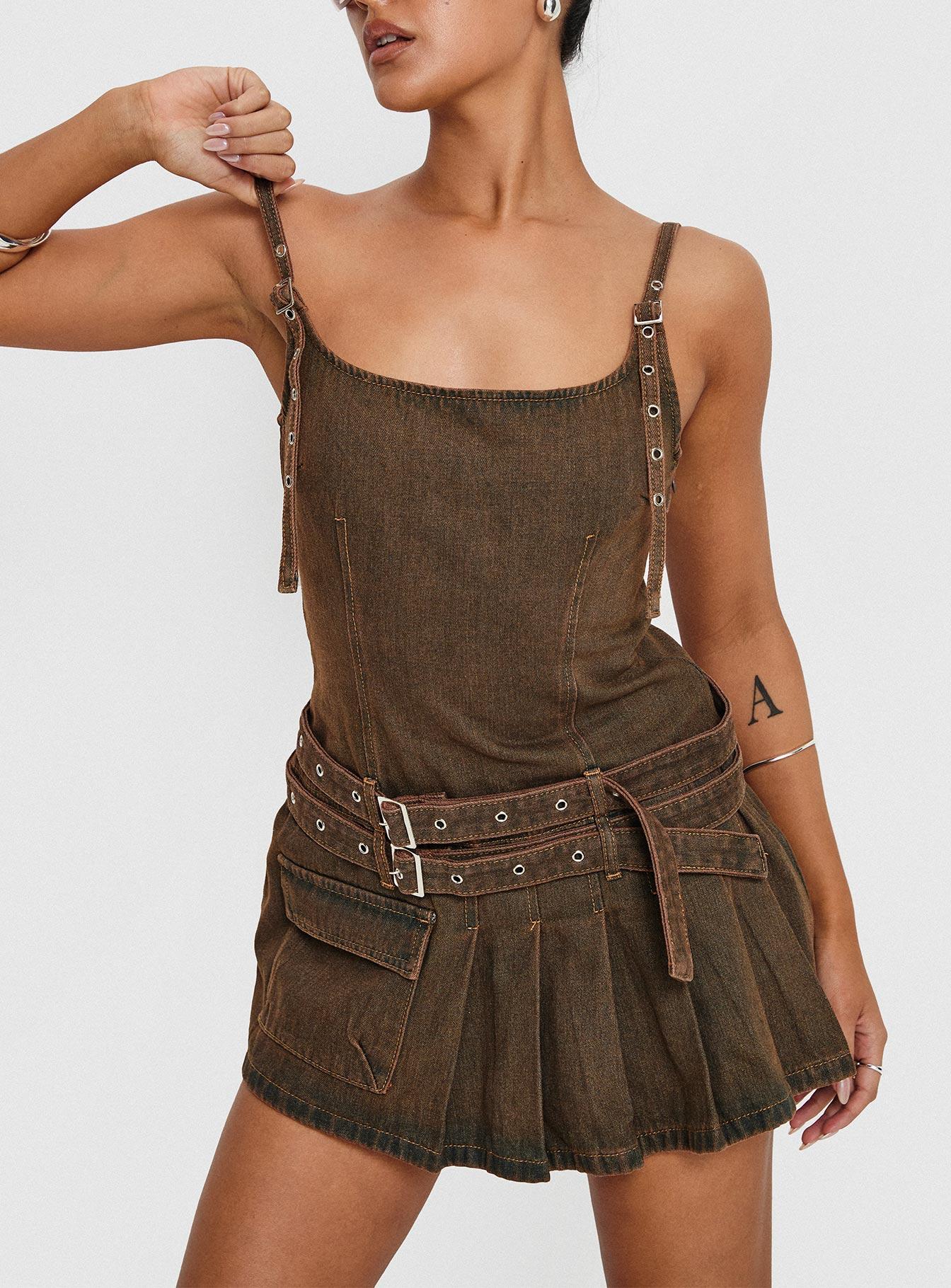 Biker Mini Dress Petrol Product Image