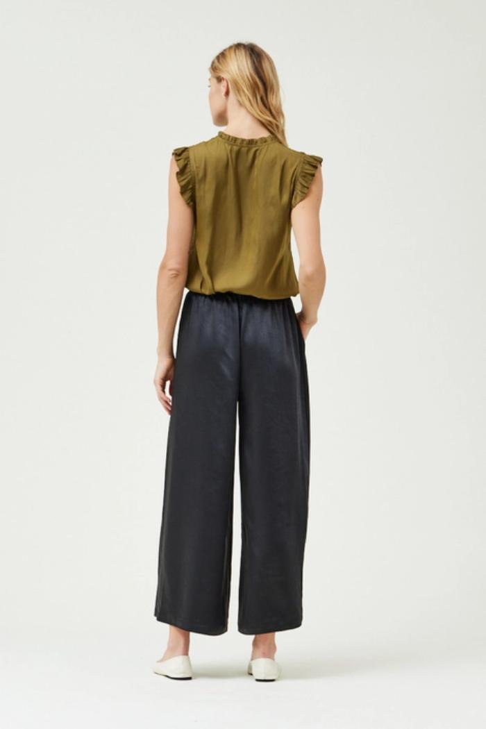 Wide Leg Satin Pants Product Image