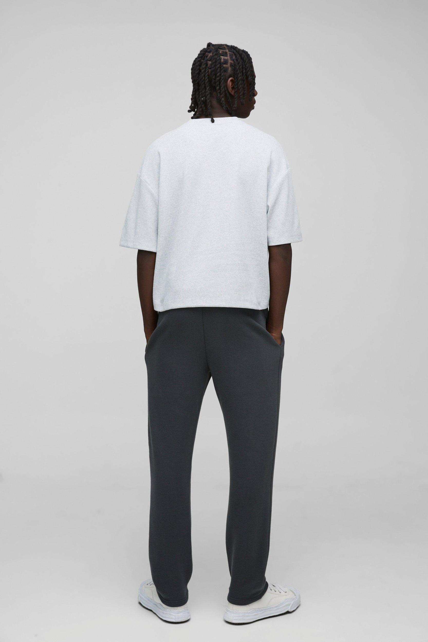 Oversized Boxy Waffle Jersey T-Shirt | boohooMAN USA Product Image