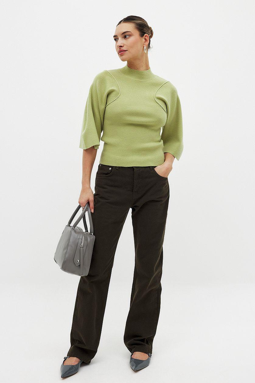 Knitted Turtle Neck Sweater Product Image