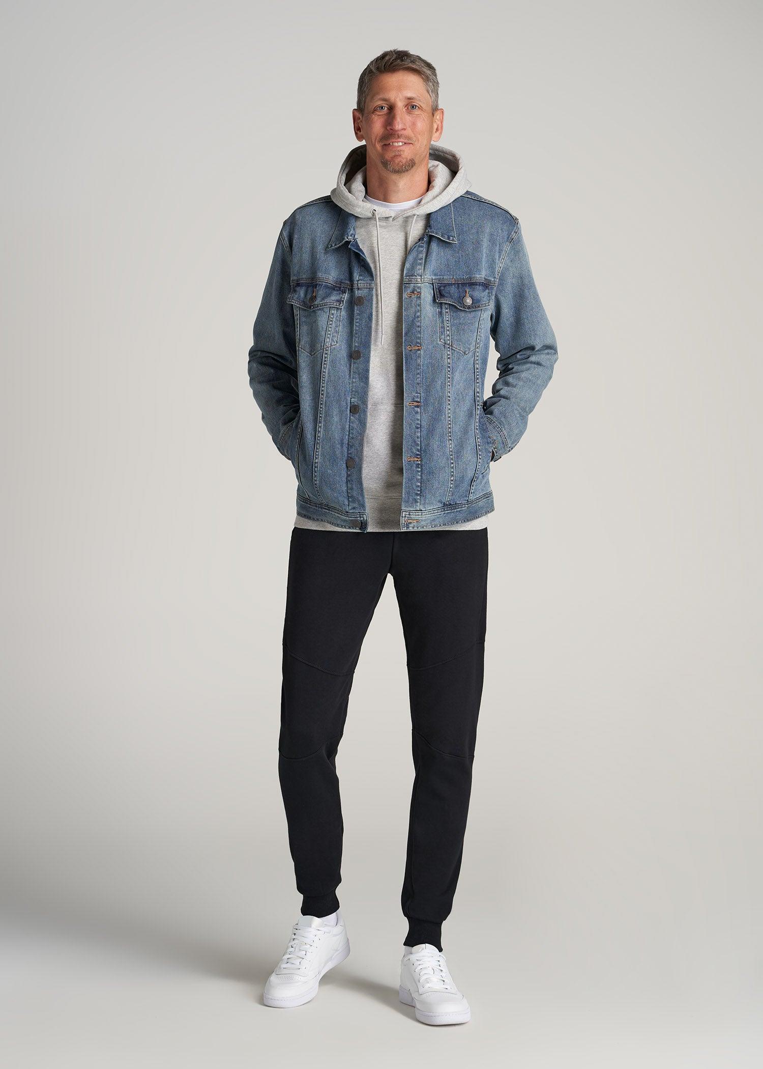 Wearever Fleece Joggers for Tall Men in Black Male Product Image