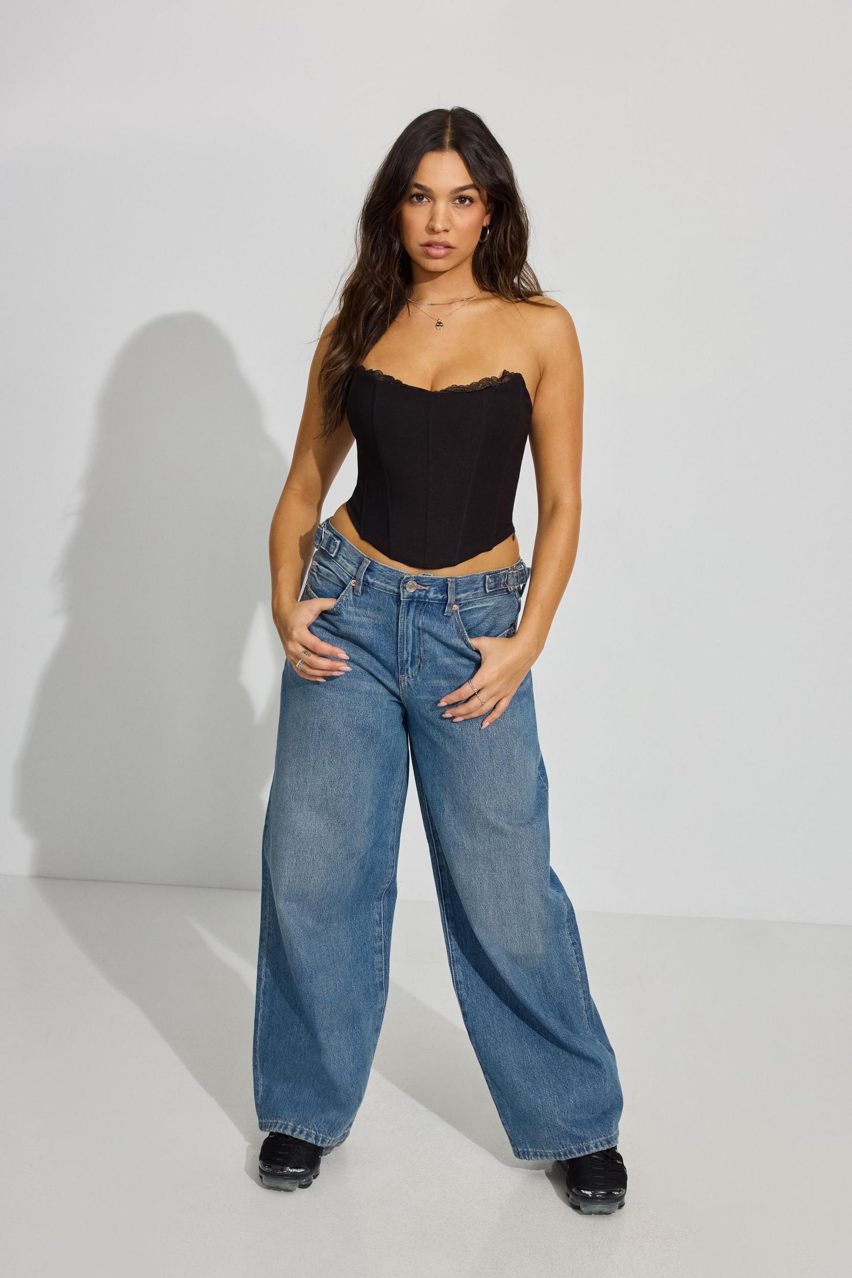 Crochet Drop Waist Mini Skirt Product Image