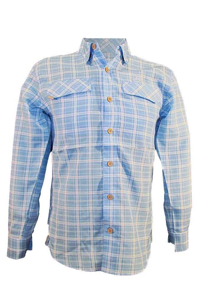 Mojo Sportswear Company Coastal Plaid Short Sleeve Men's Fishing Shirt Product Image