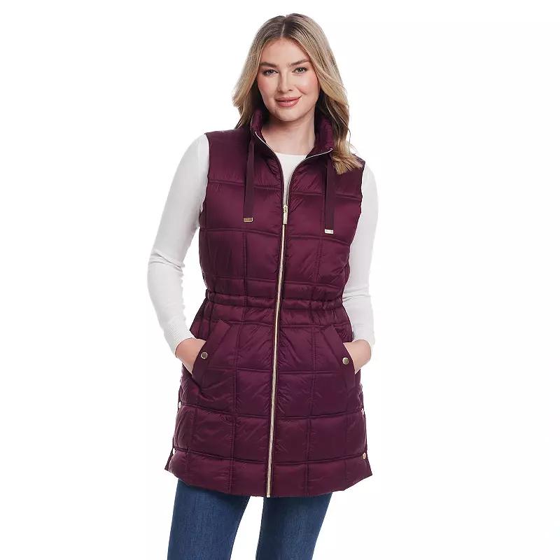 Women's Weathercast Box Quilted Longline Puffer,  Product Image
