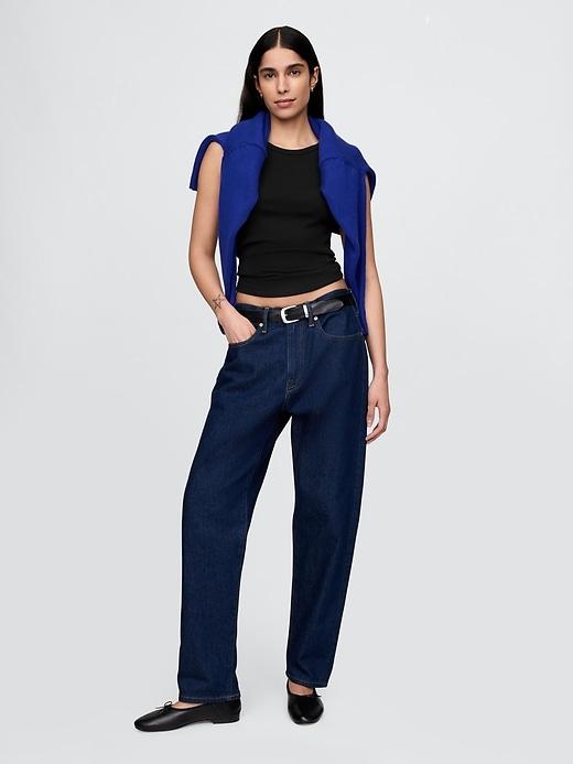 Modern Rib Halter Tank Top Product Image