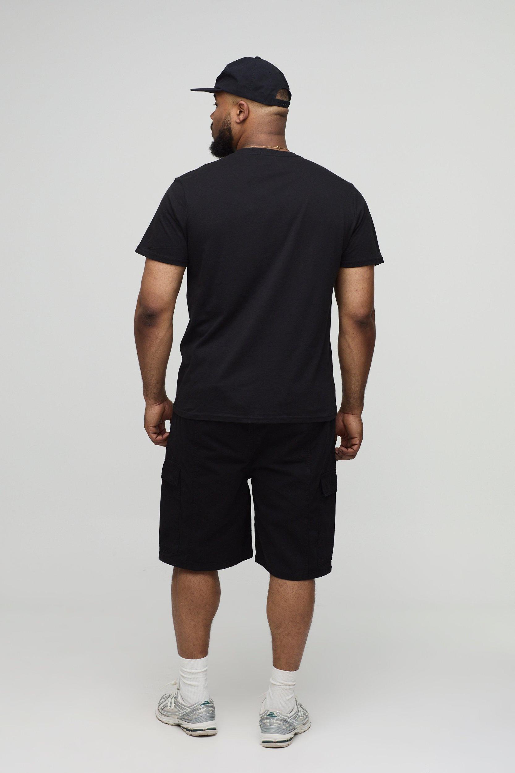 Plus Slim Embroidered M T-Shirt | boohooMAN USA Product Image