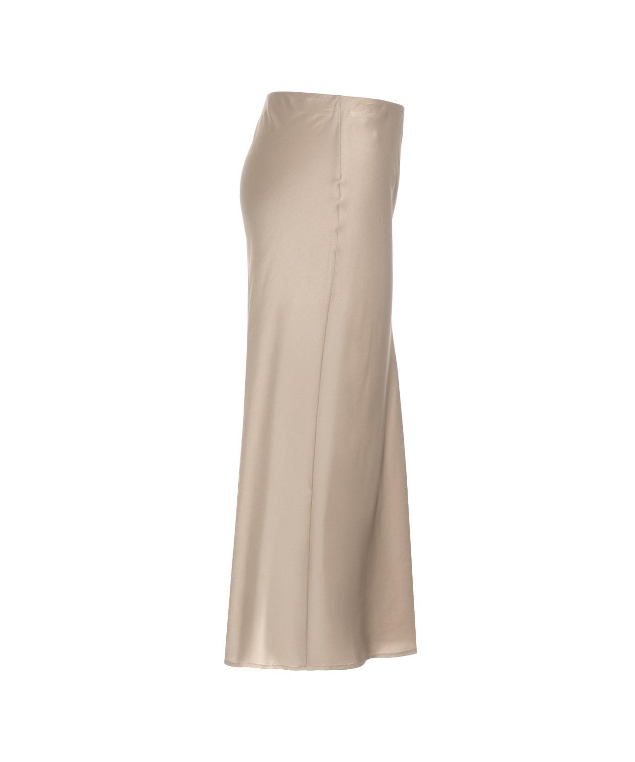 Satin midi skirt Product Image