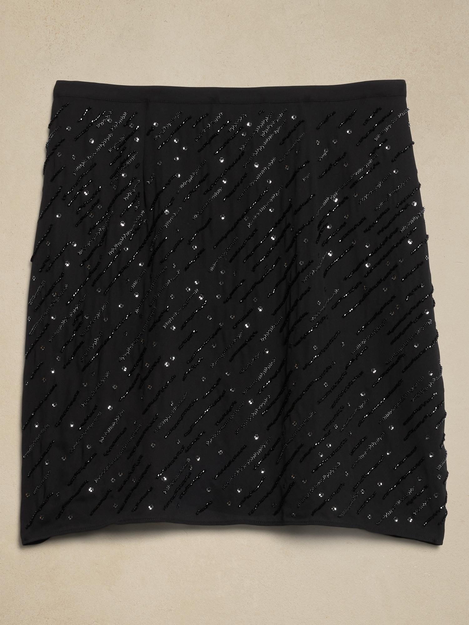 Beaded Mini Skirt Product Image