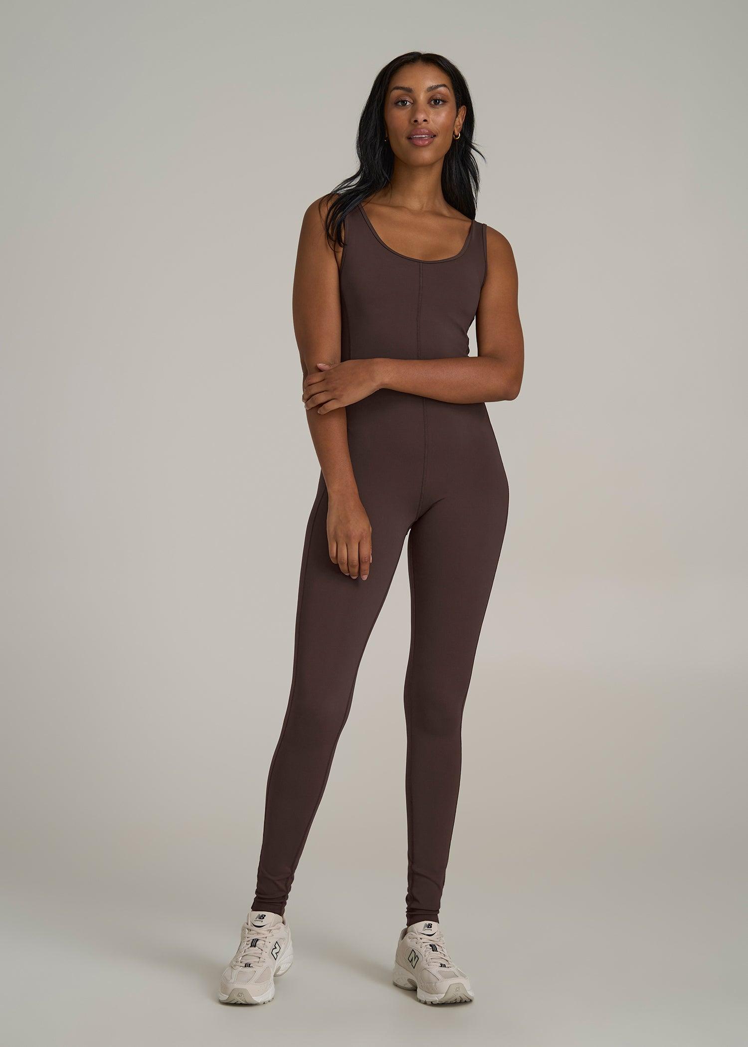 Balance Scoop Neck Jumpsuit for Tall Women in Espresso Female Product Image