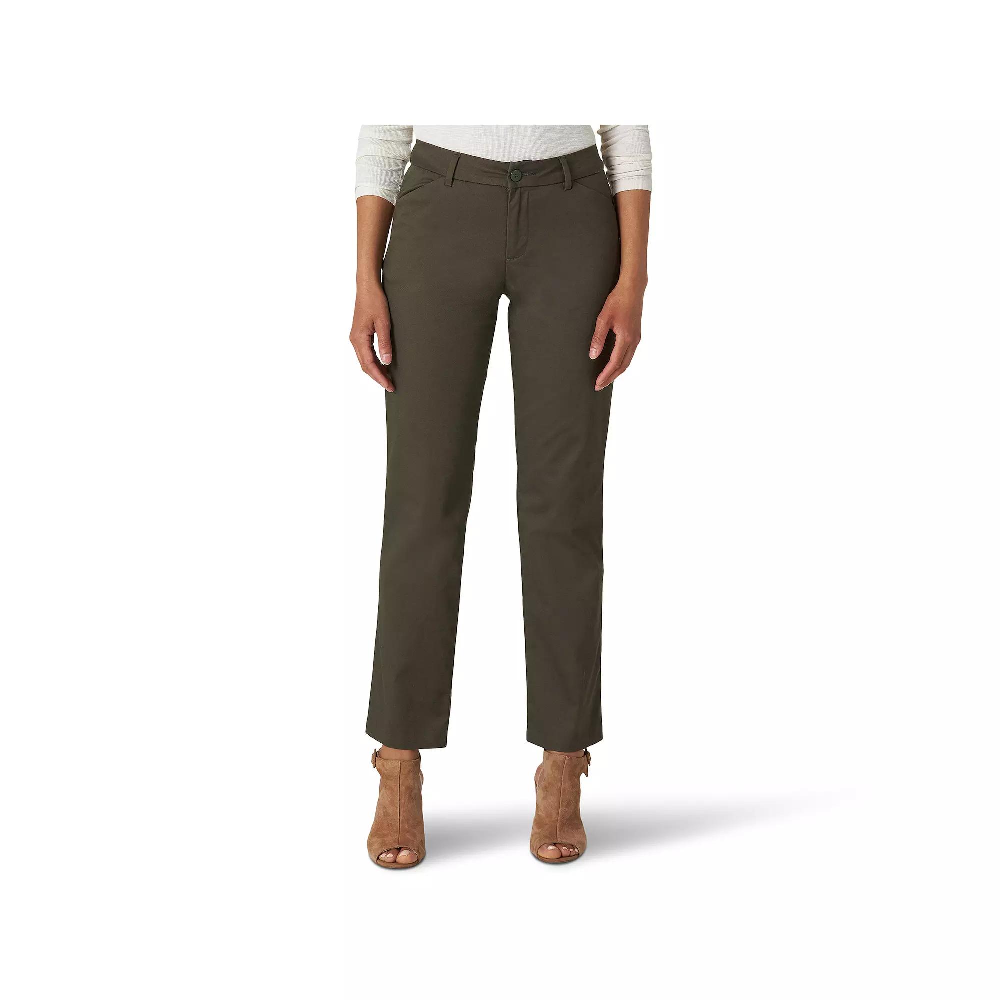 Women's Lee® Wrinkle-Free Relaxed Fit Straight-Leg Pants,  Product Image