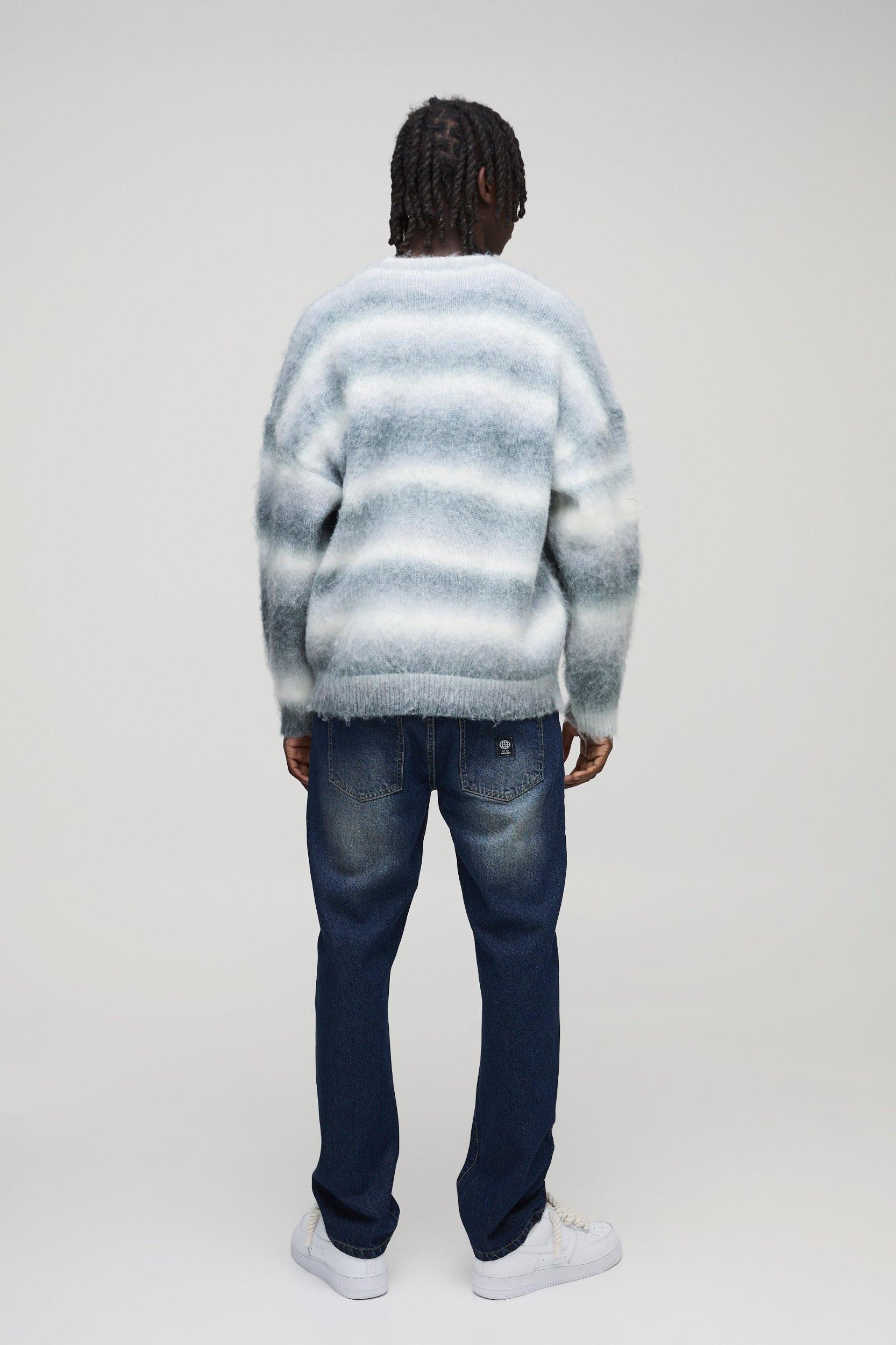 Straight Leg Extreme Washed Woven Tab Jeans | boohooMAN USA Product Image