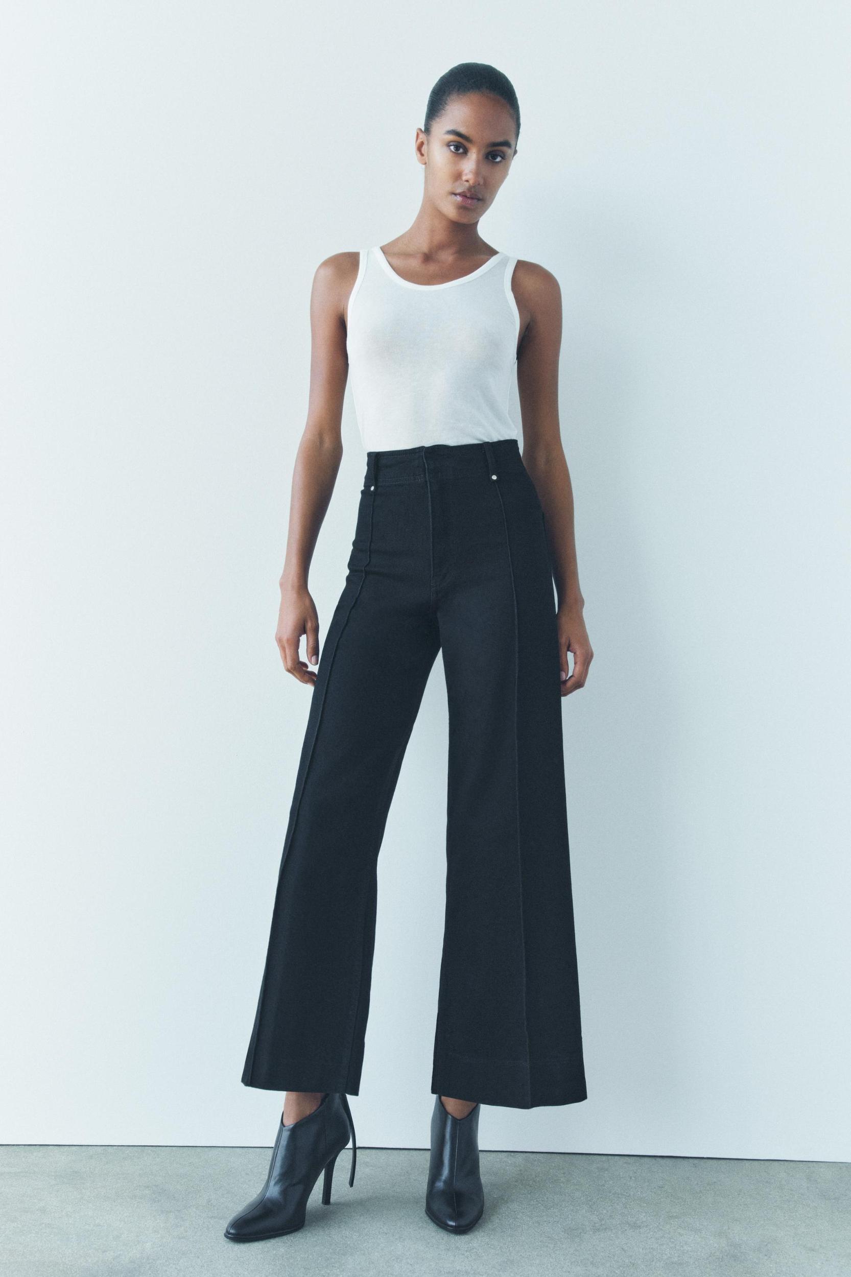 ZW COLLECTION HIGH WAIST WIDE LEG JEANS Product Image