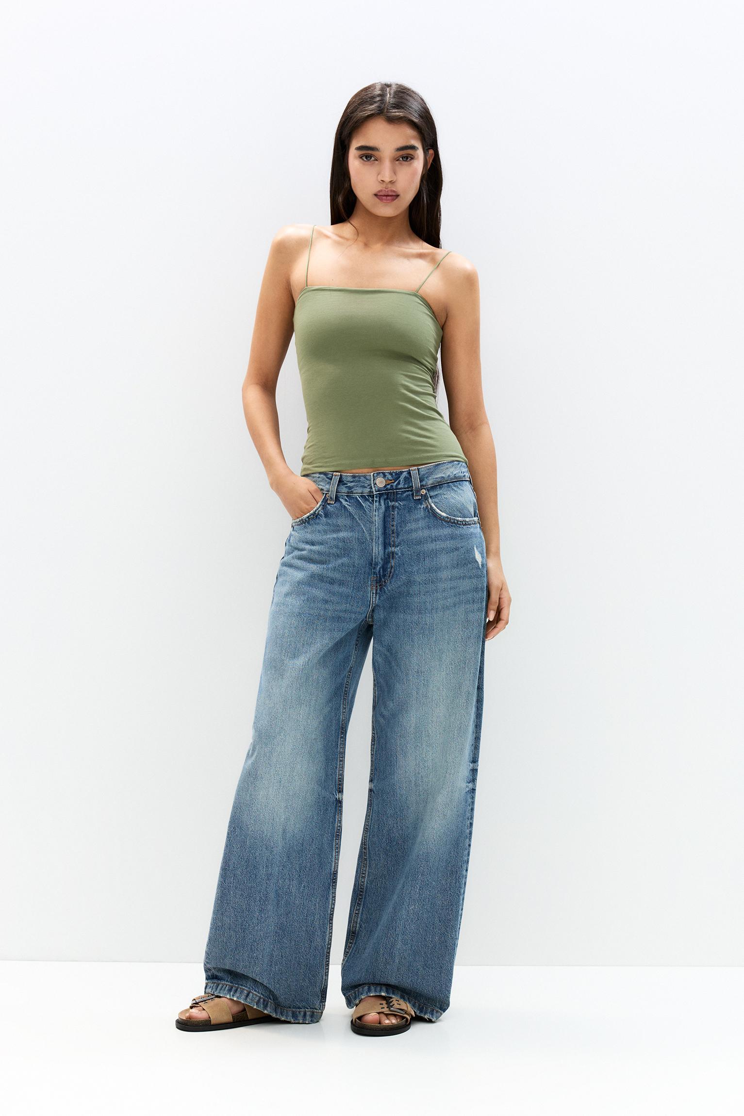 Strappy straight-cut top Product Image