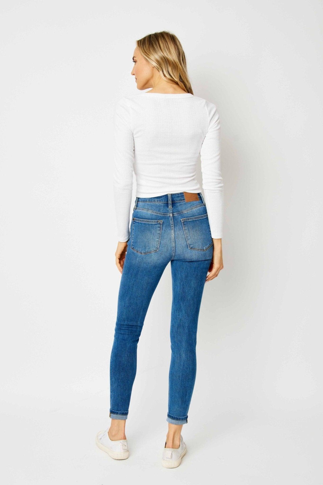 Kaylie Cuffed Skinny Jeans *FS Product Image