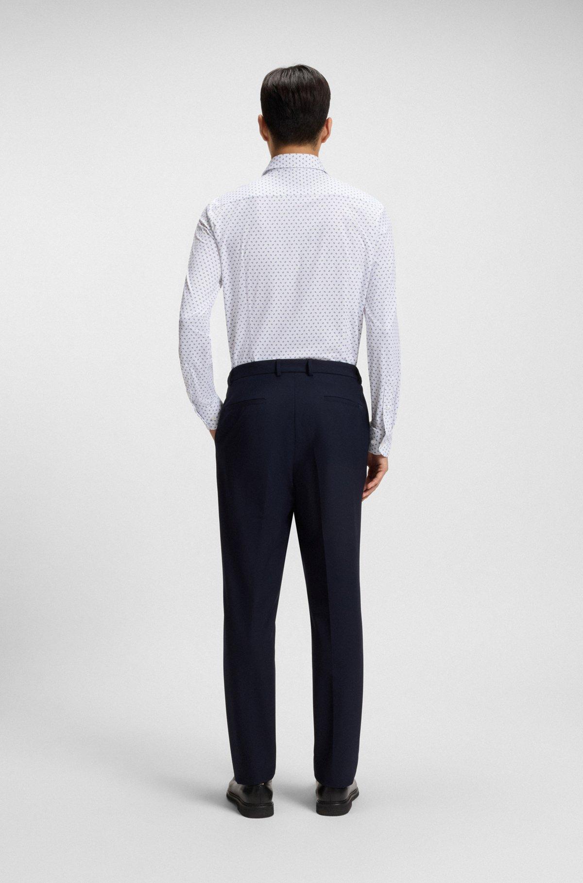 Slim-fit shirt in Italian-made performance-stretch fabric Product Image