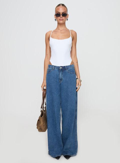 All Tied Up Bodysuit White Product Image