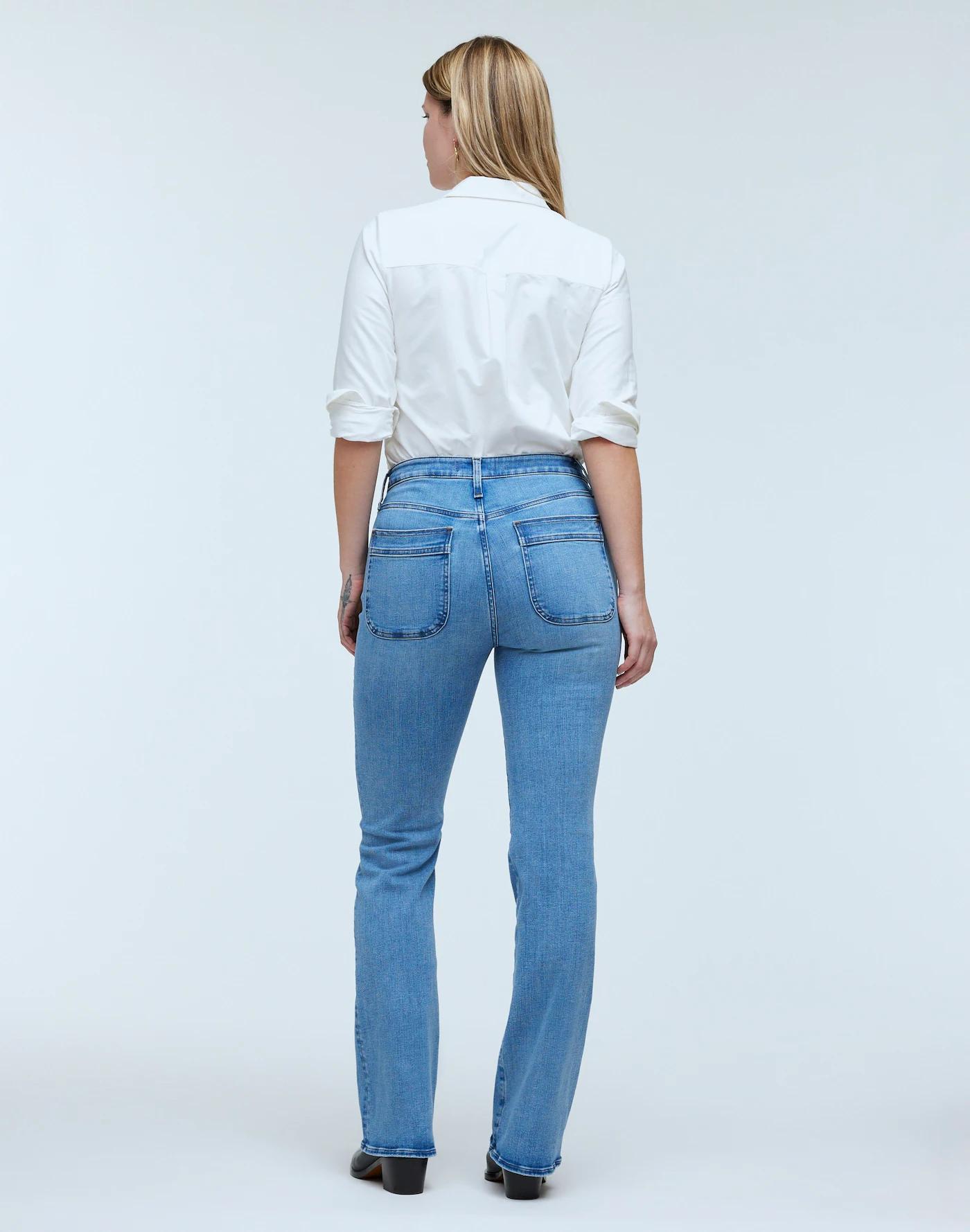 Curvy Kick Out Full-Length Jeans in Merrigan Wash Product Image