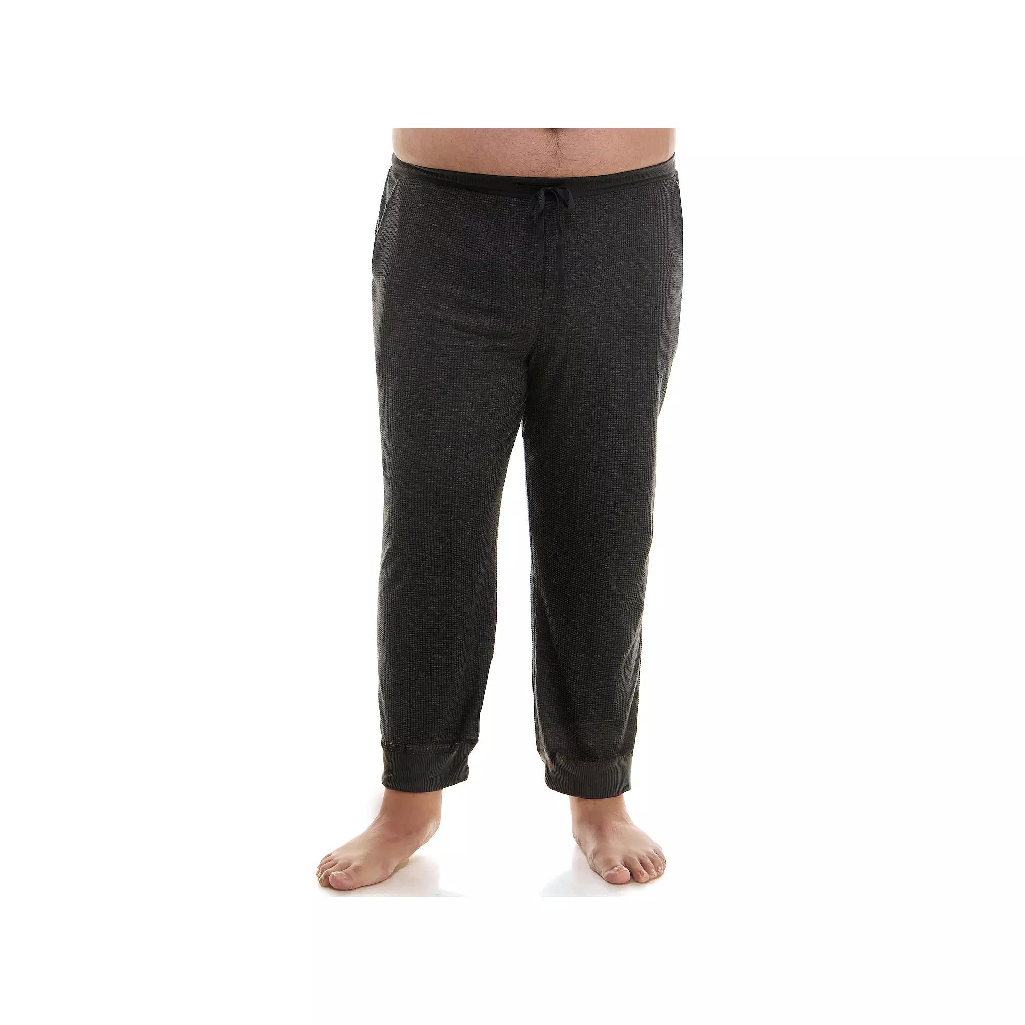 Big & Tall Sonoma Goods For Life® Supersoft Waffle Banded Bottom Pajama Pants, Men's, Size: 4XB, Dark Grey Product Image