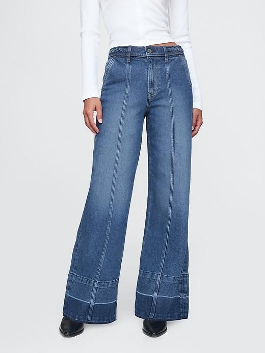 High Rise Stride Wide-Leg Jeans Product Image