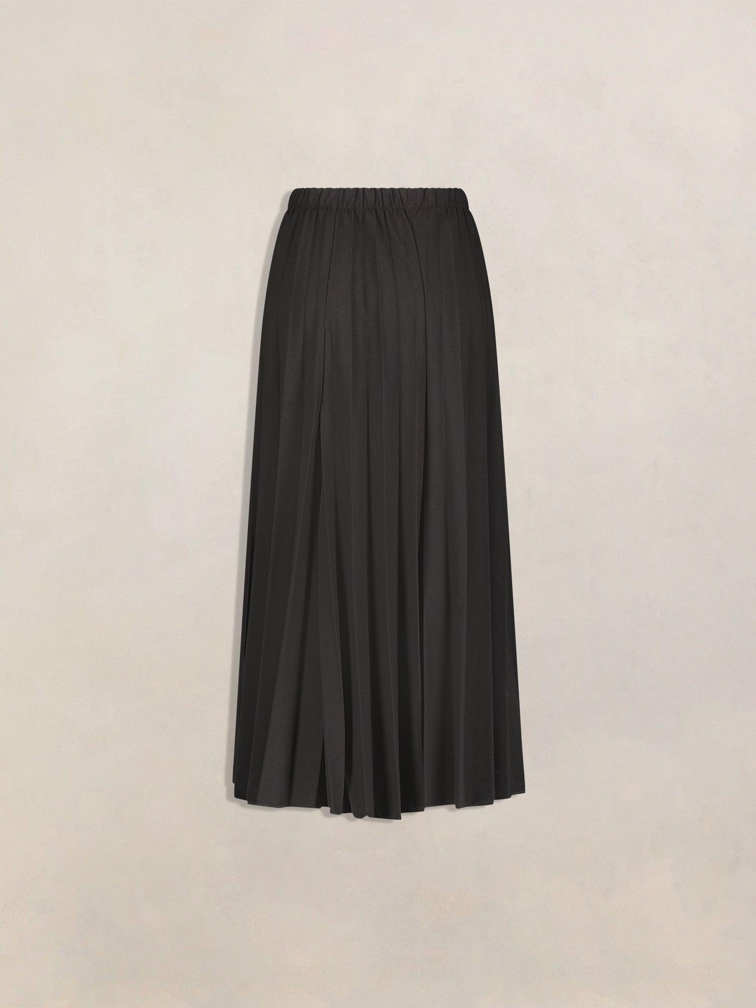 Sam Fashion Pleated Suiting Fabric Skirt Product Image