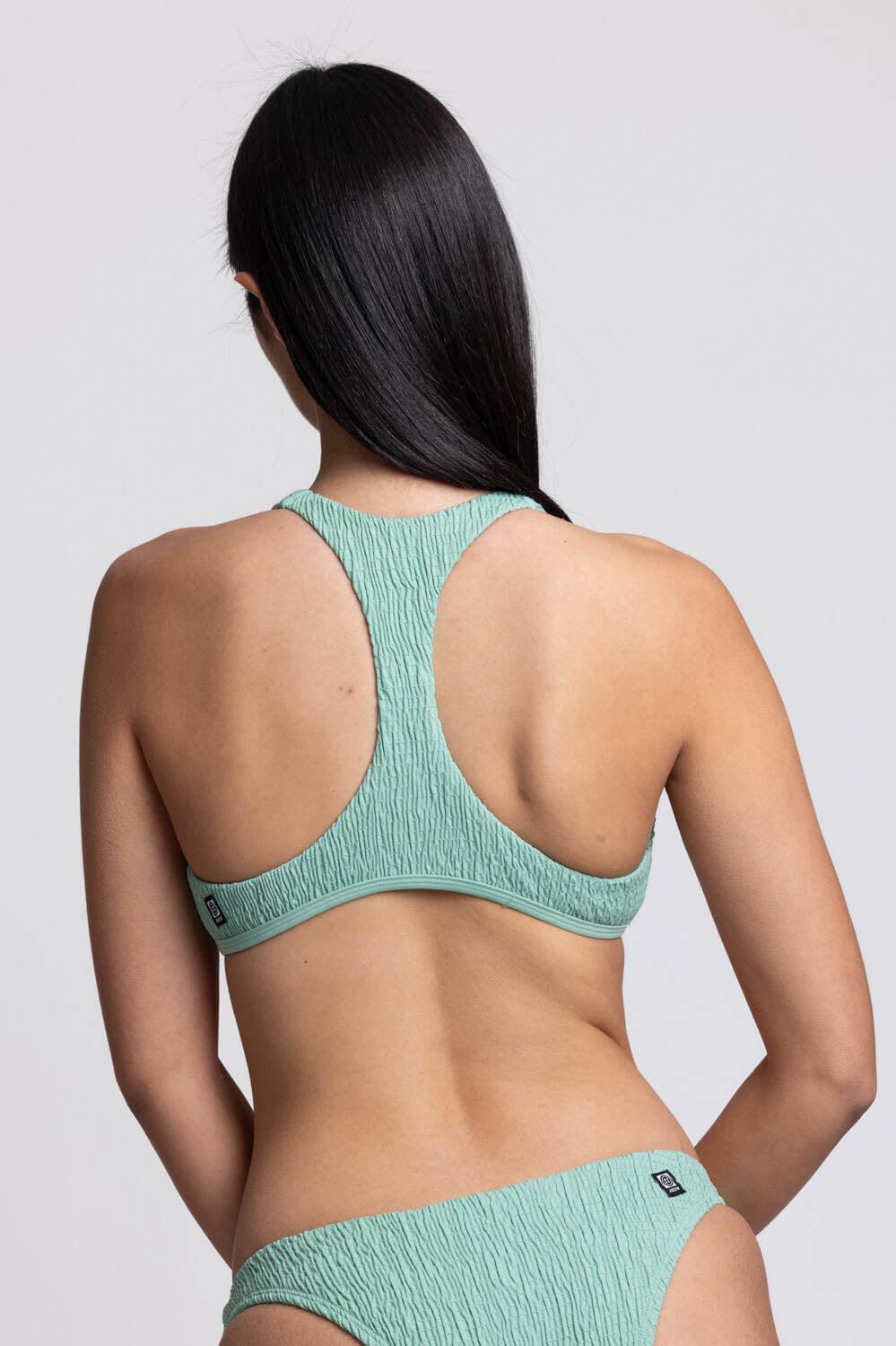 Aster Smocked Bikini Top - Clover Female Product Image