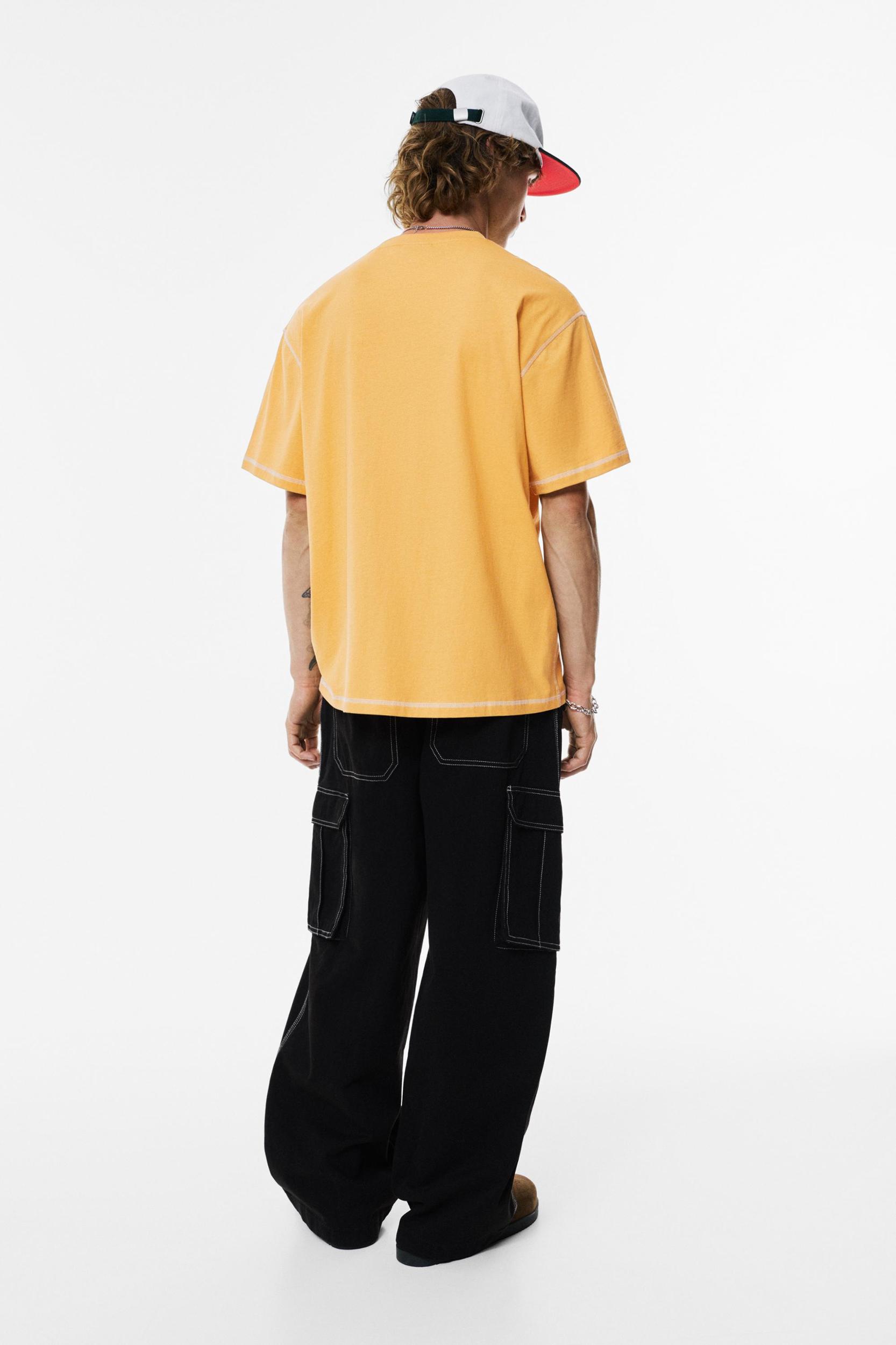 Contrast stitch T-shirt Product Image