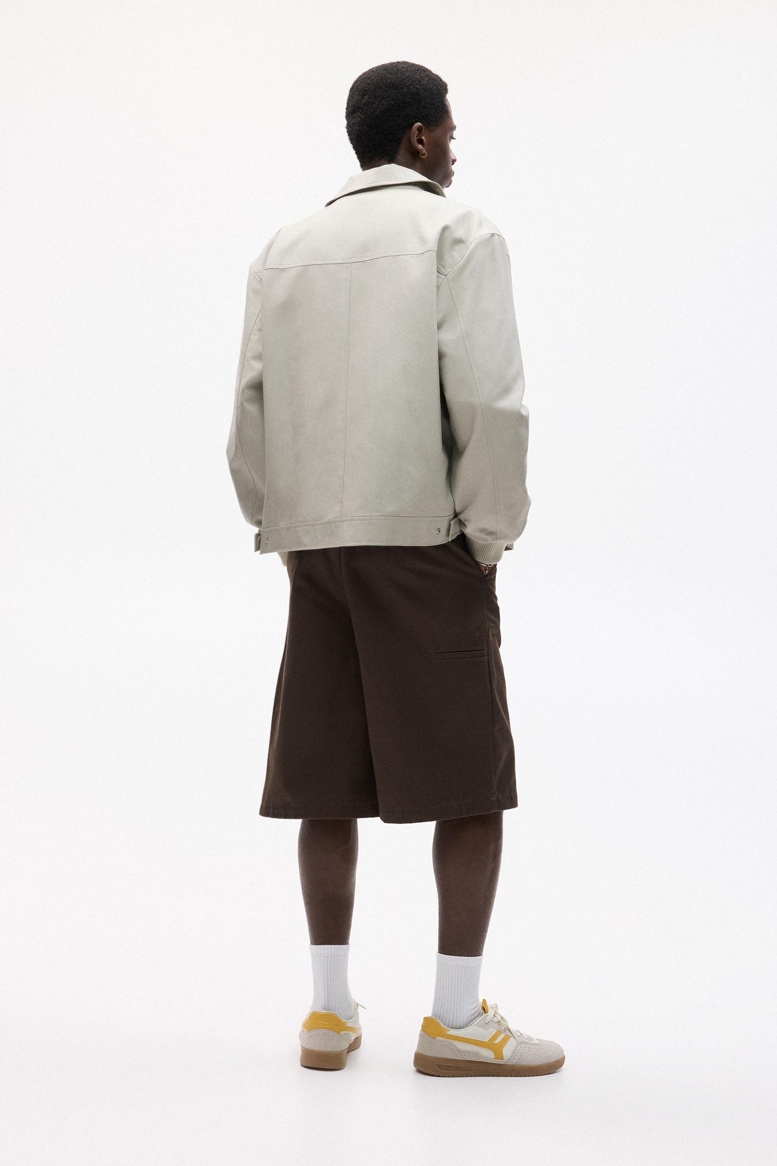 Jacket with shirt collar Product Image