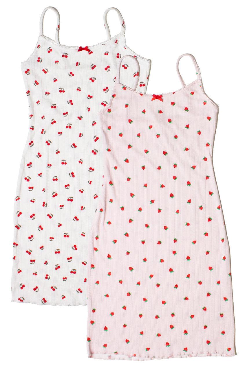 Bow Detail Fruit Print Mini Dress Product Image