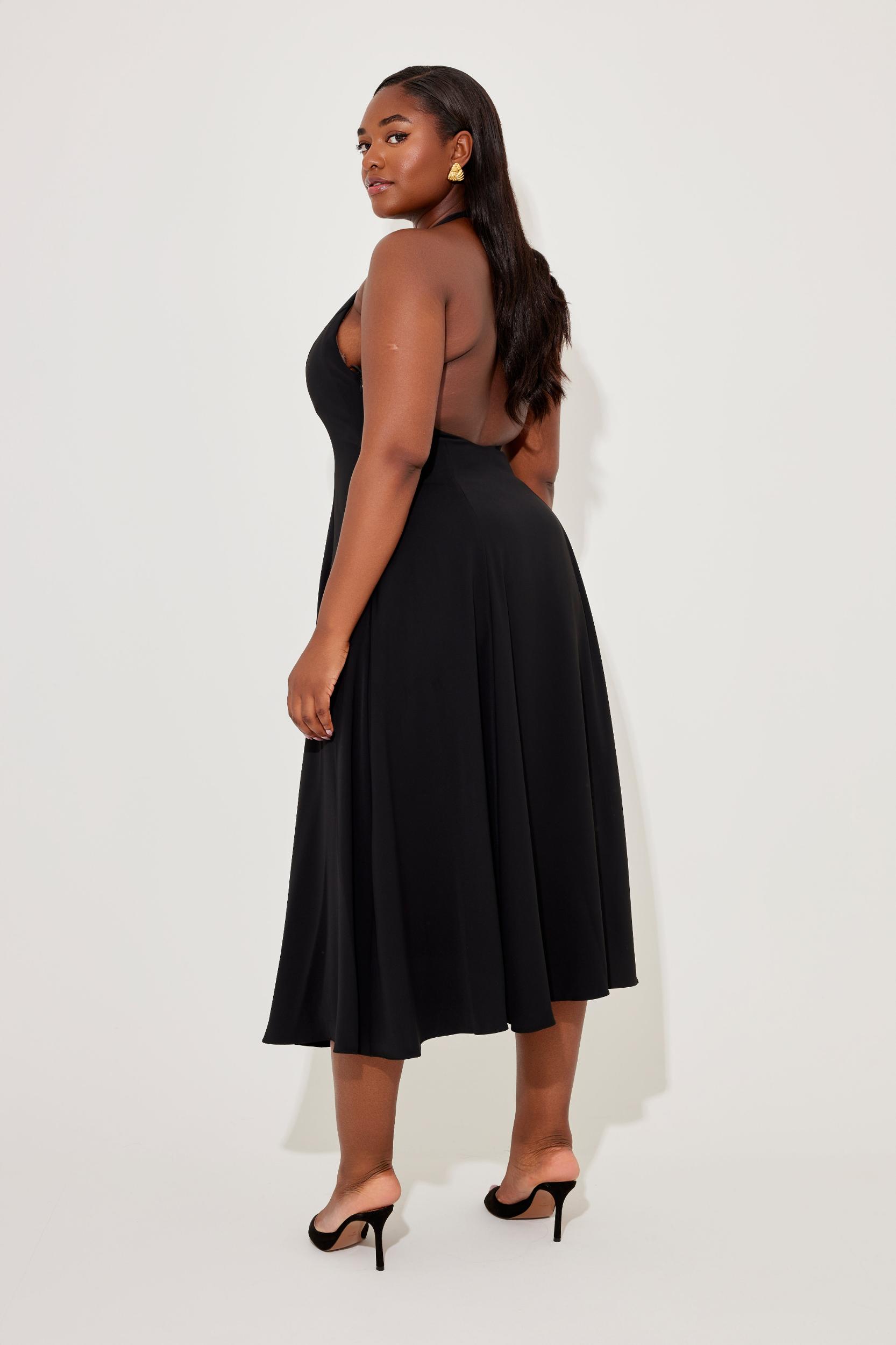 Low Back Midi Dress Product Image