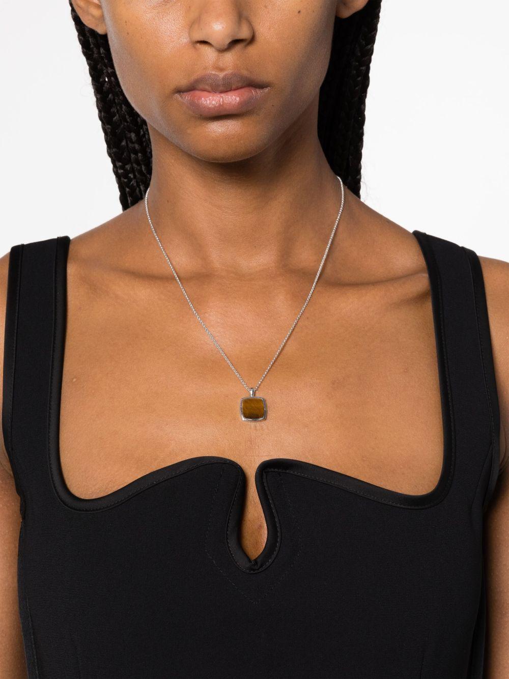 Cushion Pendant Tiger Eye necklace Product Image