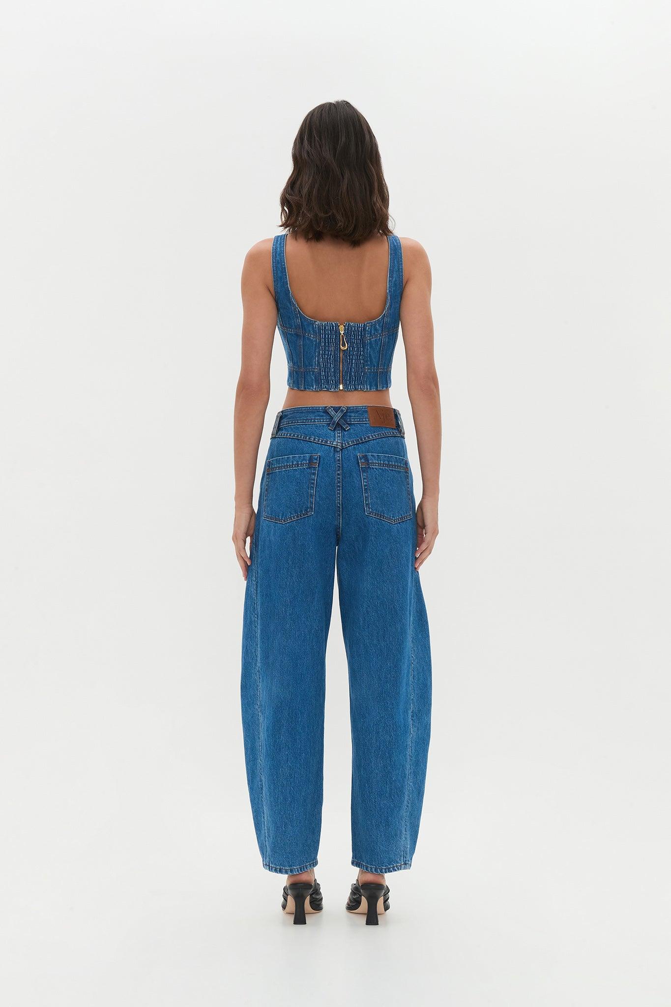 Rainer Denim Longline Bustier Product Image