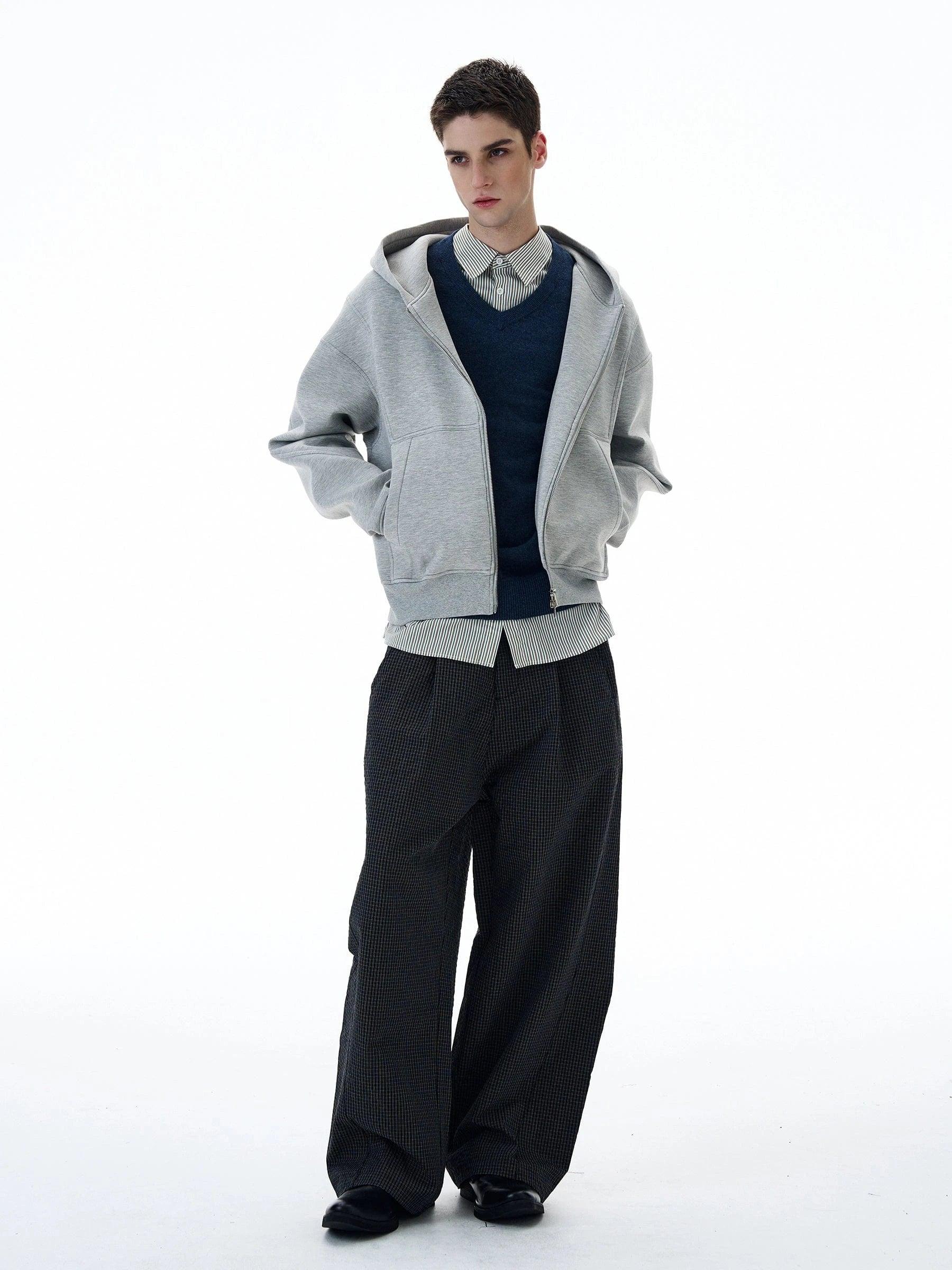 RT No. 20037 GRAY AIR ZIP HOODIE Product Image