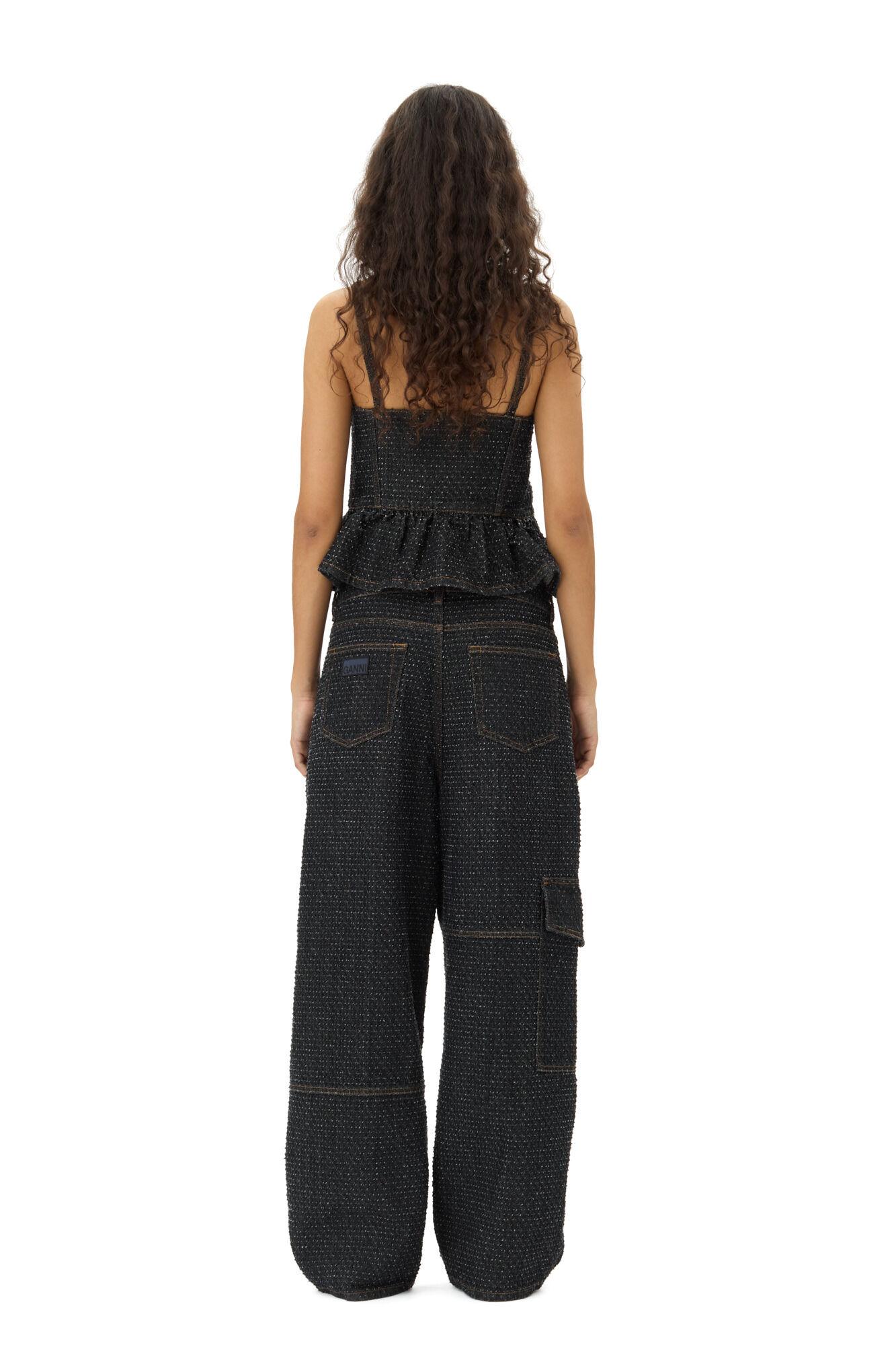 Black Textured Top Product Image