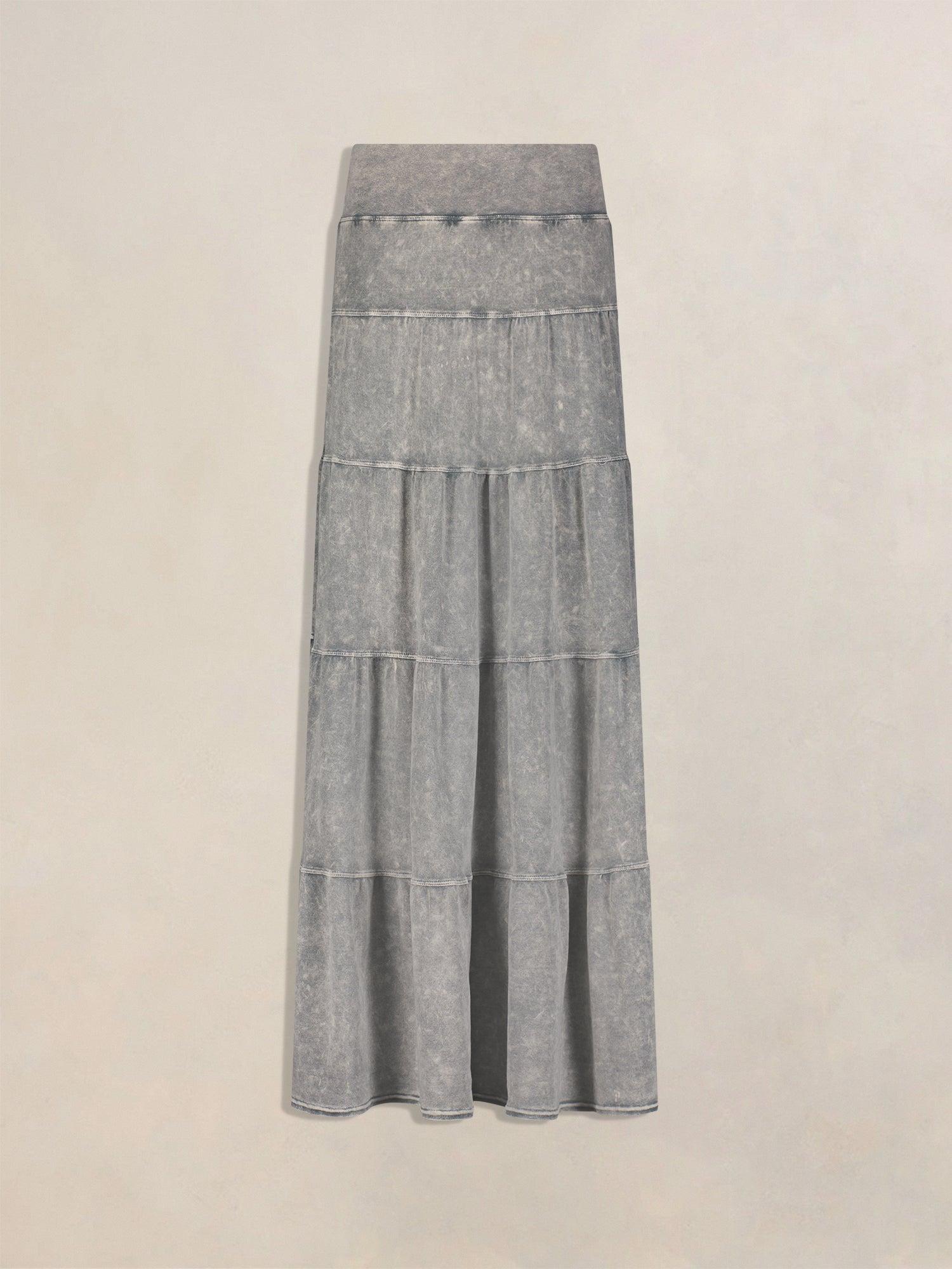 Hard Tail Tiered Maxi Skirt T-231 Product Image
