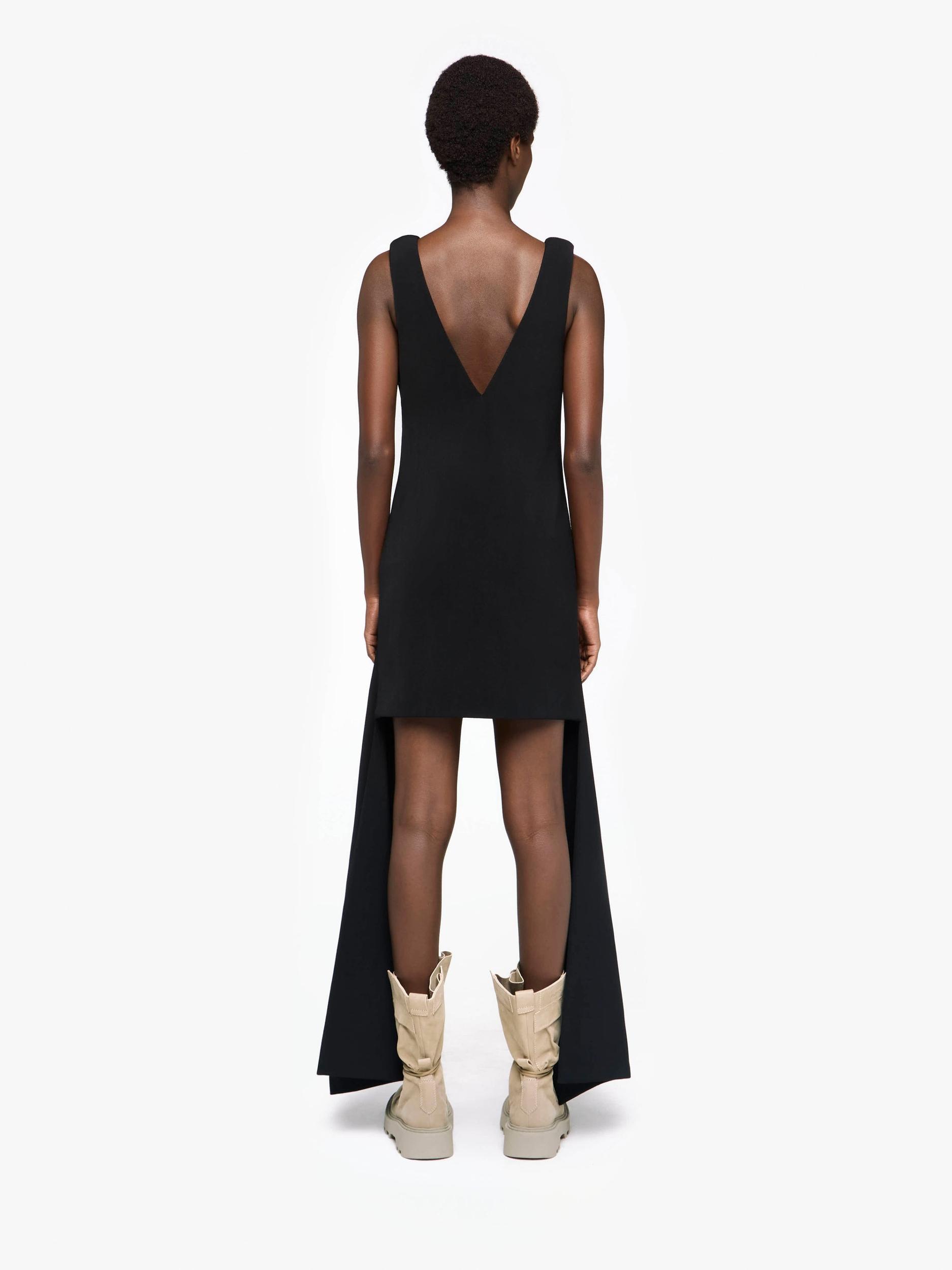 V-NECK DRAPED MINI DRESS Product Image