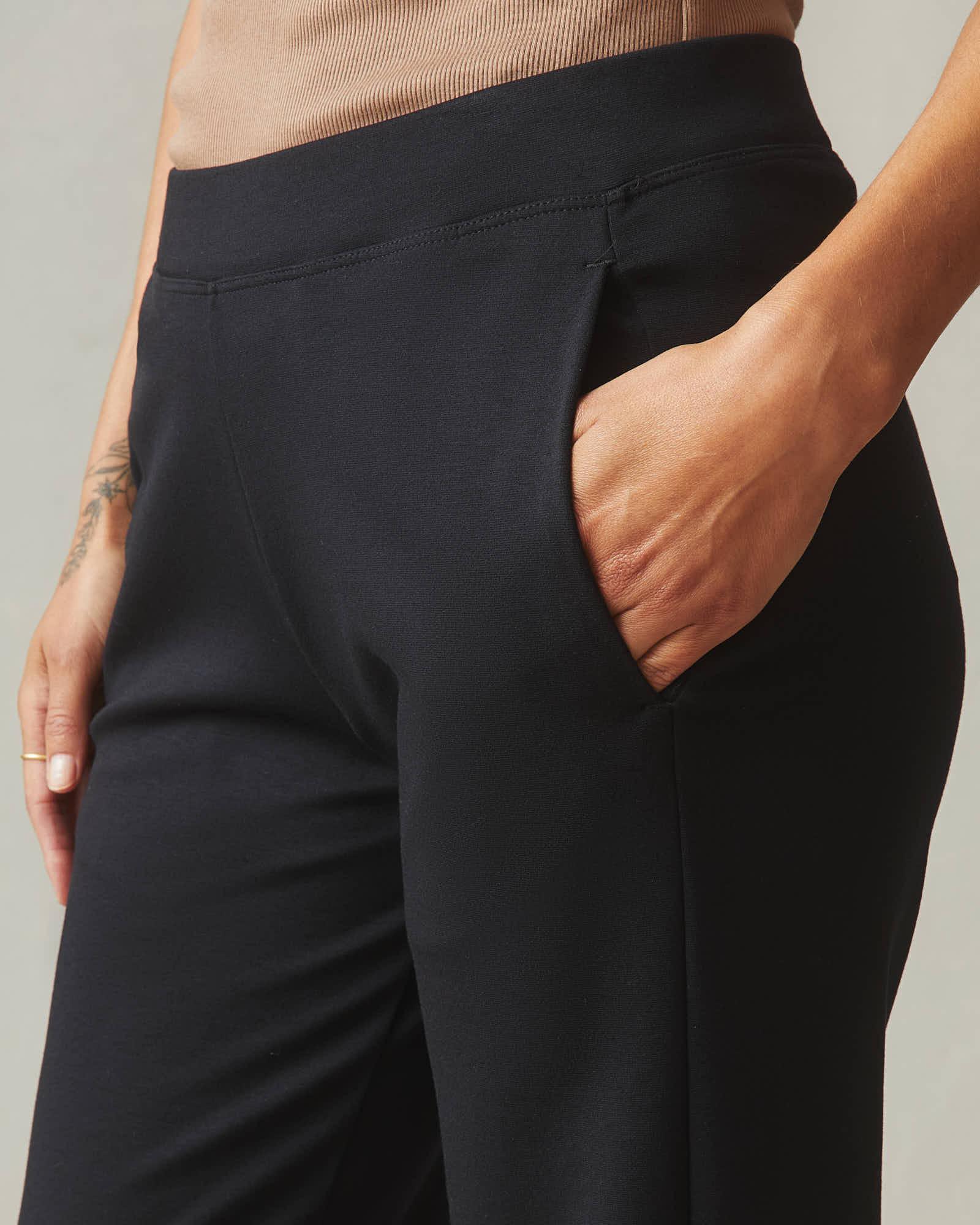 Ponte Straight Pant - Super Black Female Product Image