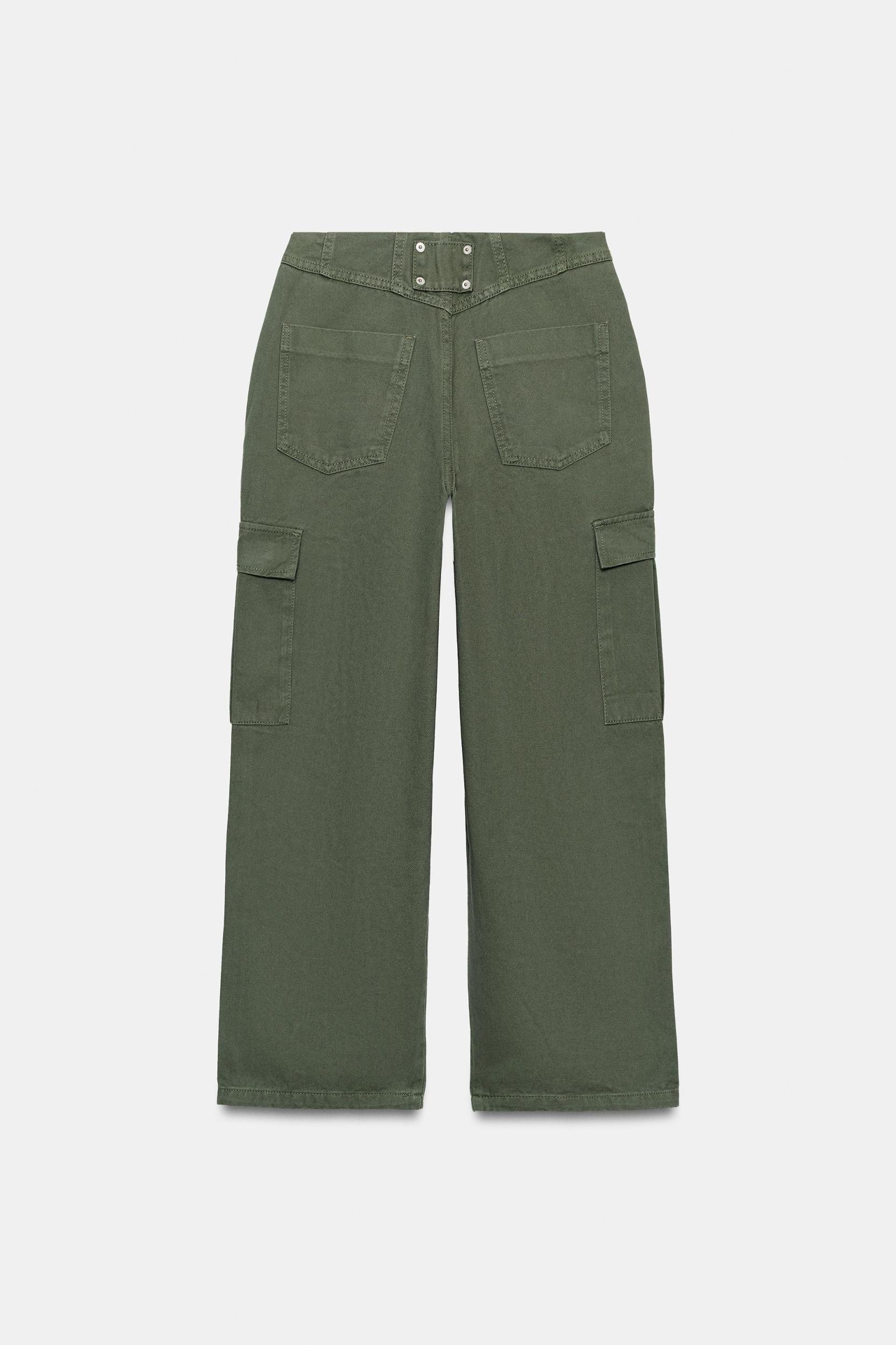 MID-RISE CARGO PANTS Product Image