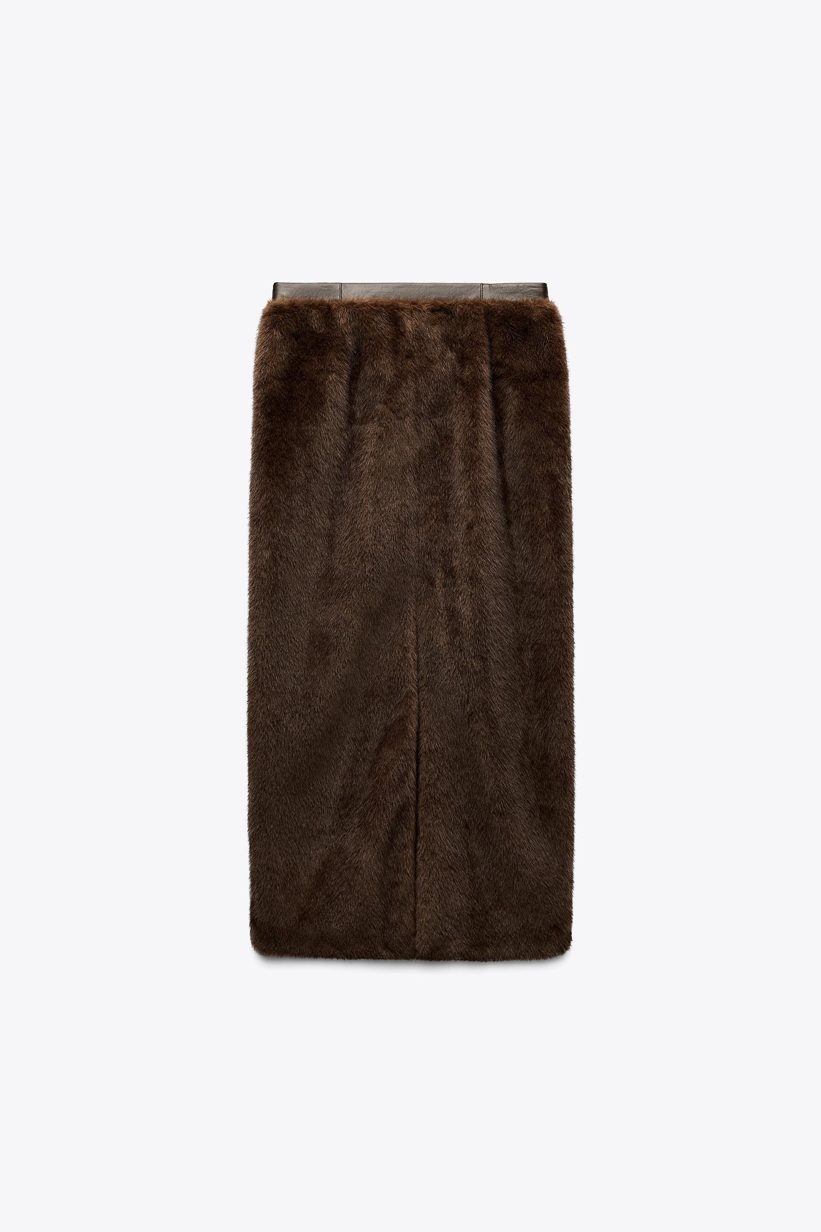 FAUX FUR MIDI SKIRT LIMITED EDITION Product Image